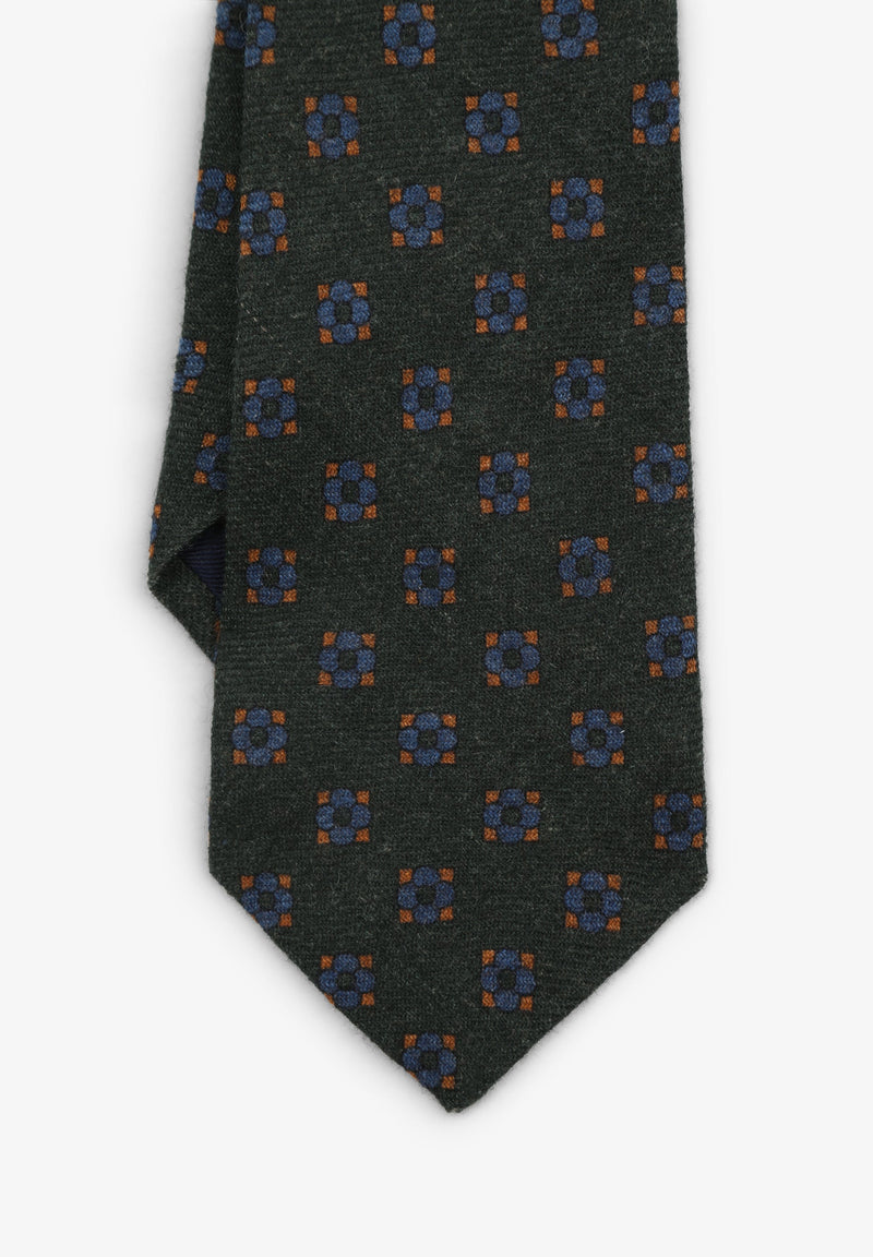 FLORAL MOTIF TIE