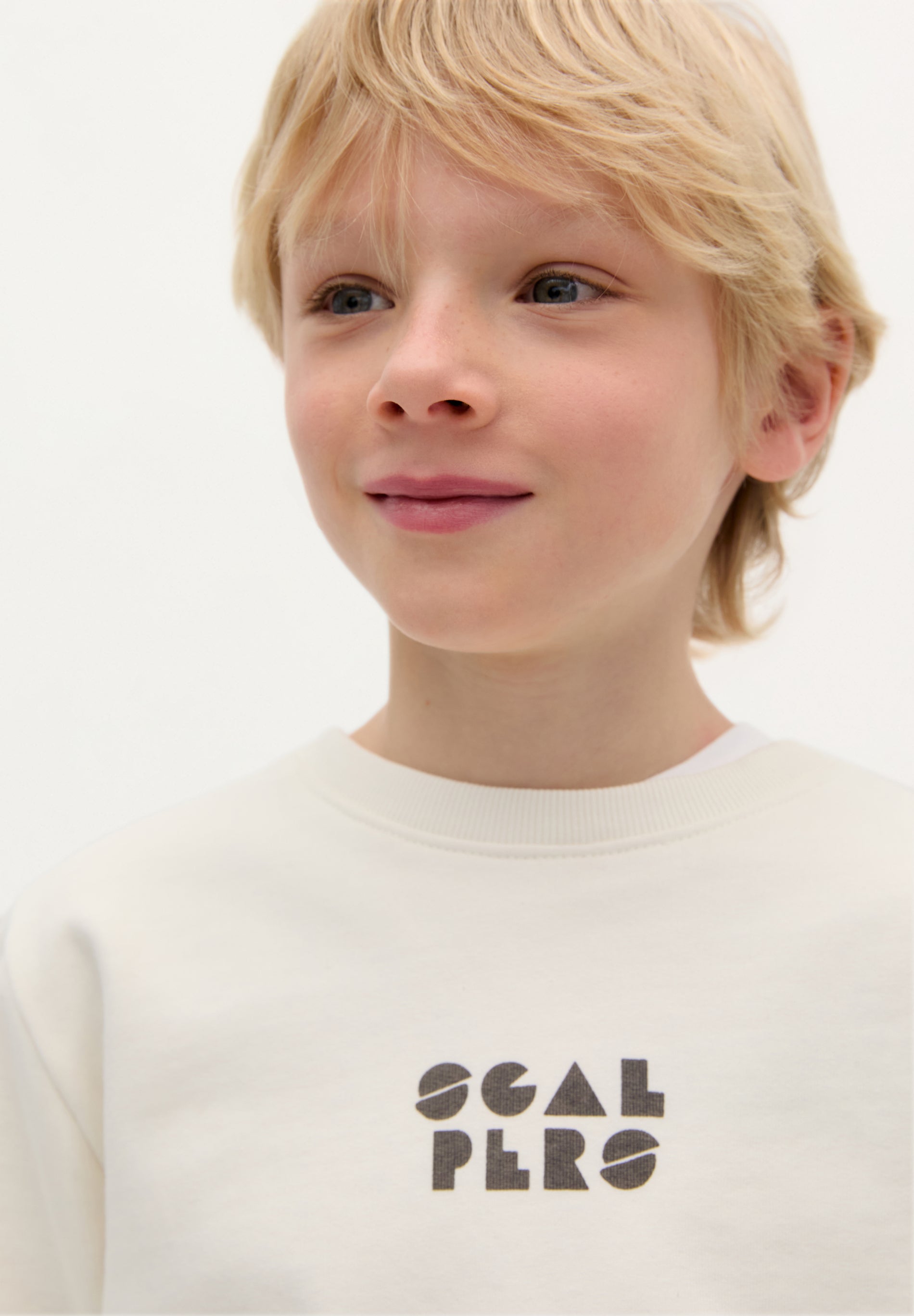 SWEATSHIRT WITH FADED BACK PRINT