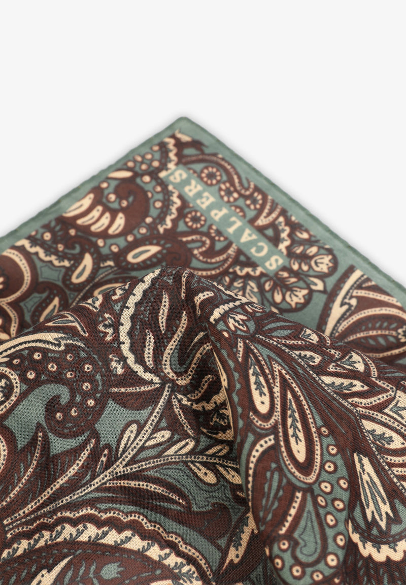 PAISLEY PRINT POCKET SQUARE