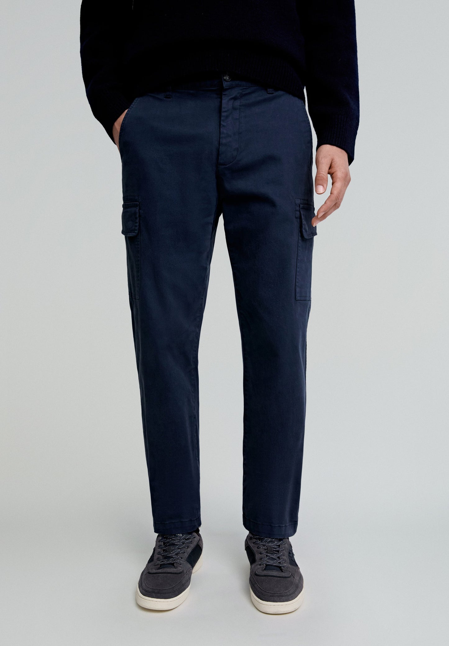 SLIM FIT CARGO TROUSERS