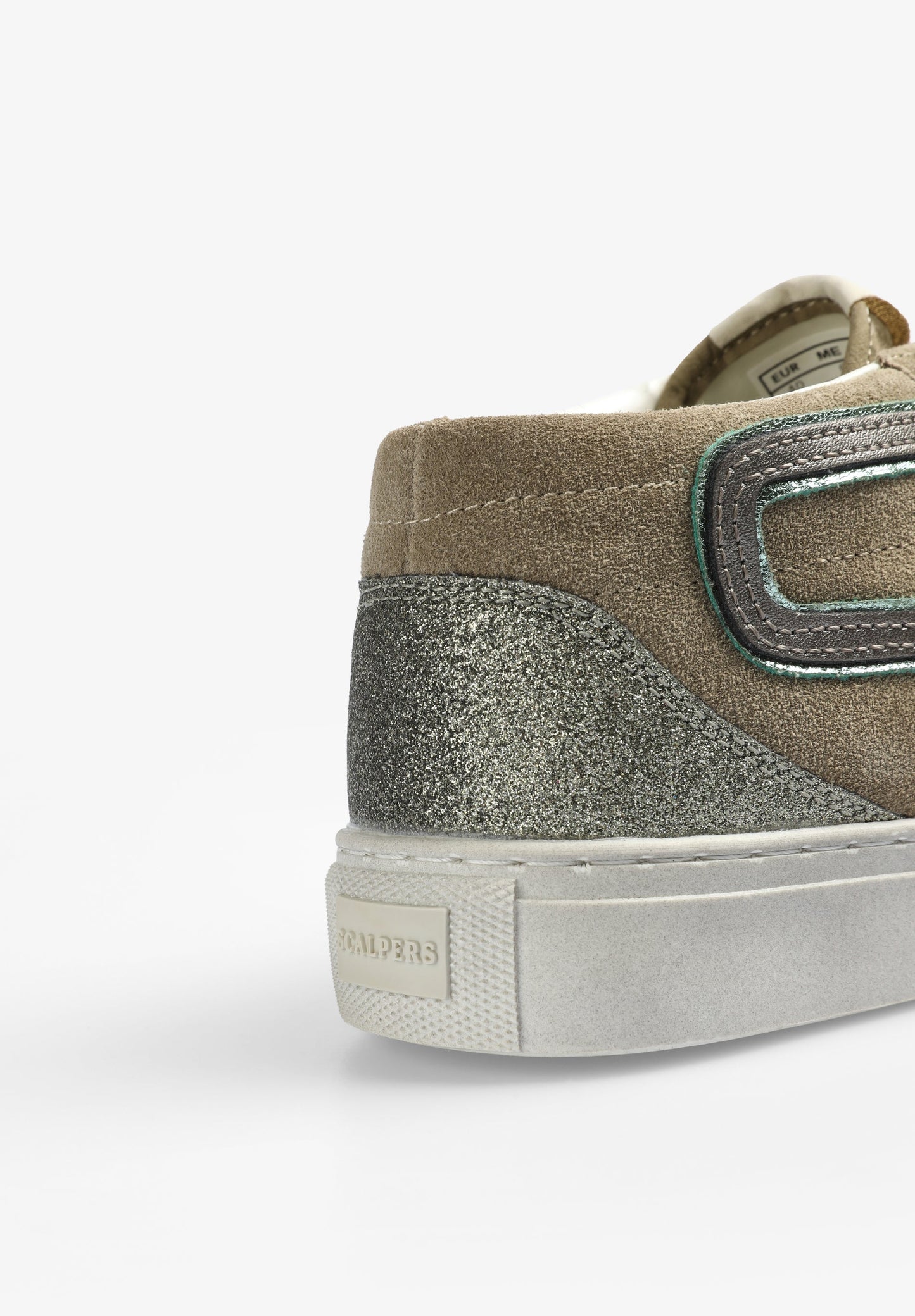 HIGH-TOP SNEAKERS WITH METALLIC DETAILS