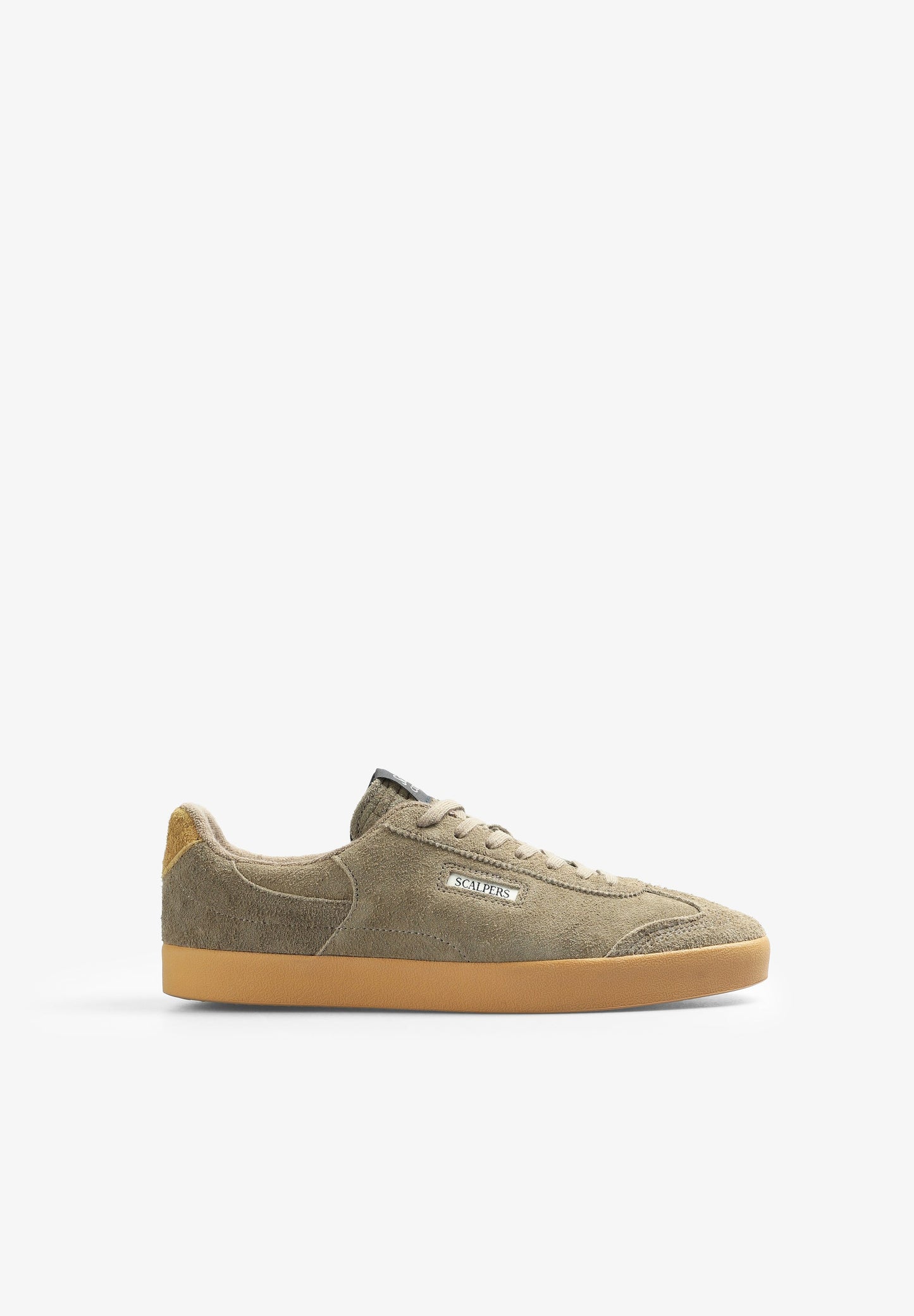 LOW-TOP SUEDE SNEAKERS WITH SIDE LOGO