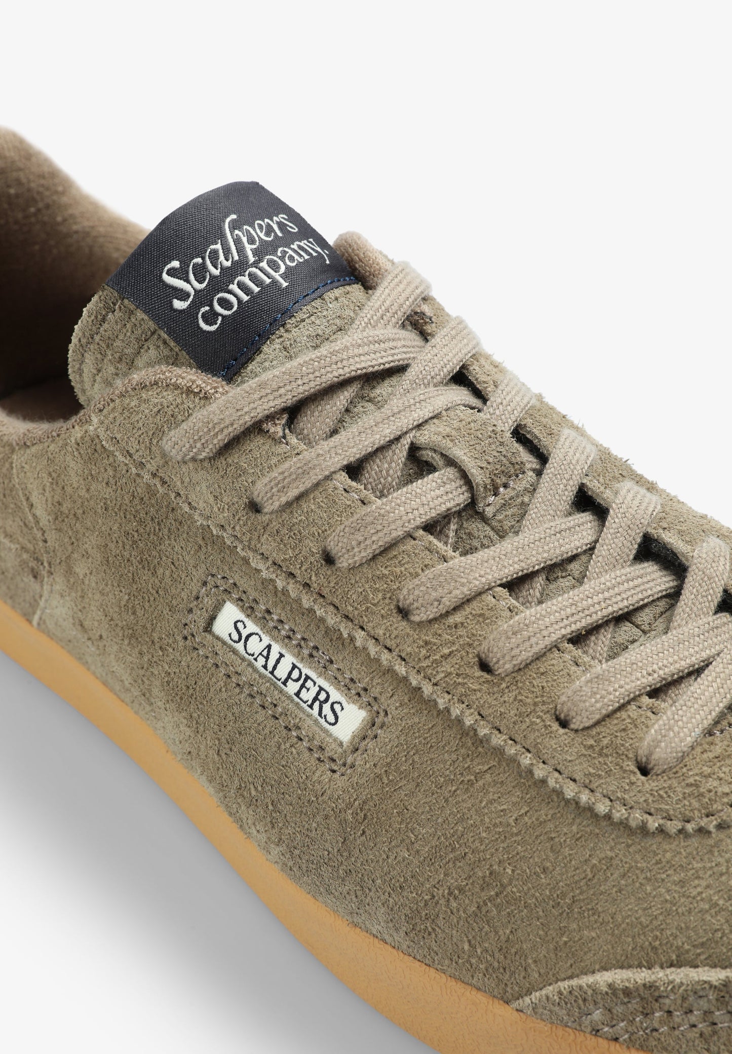 LOW-TOP SUEDE SNEAKERS WITH SIDE LOGO