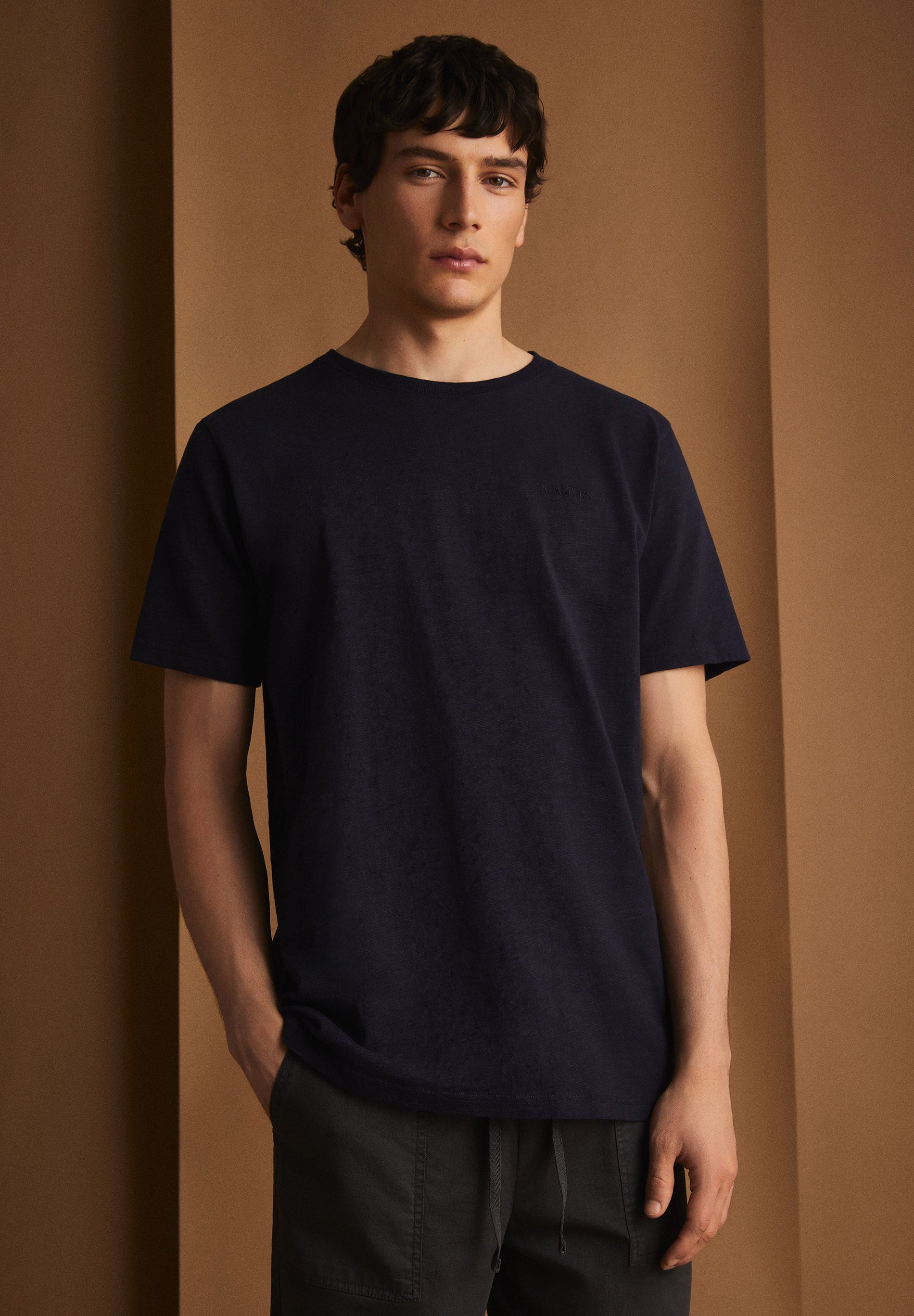 SLUB KNIT T-SHIRT