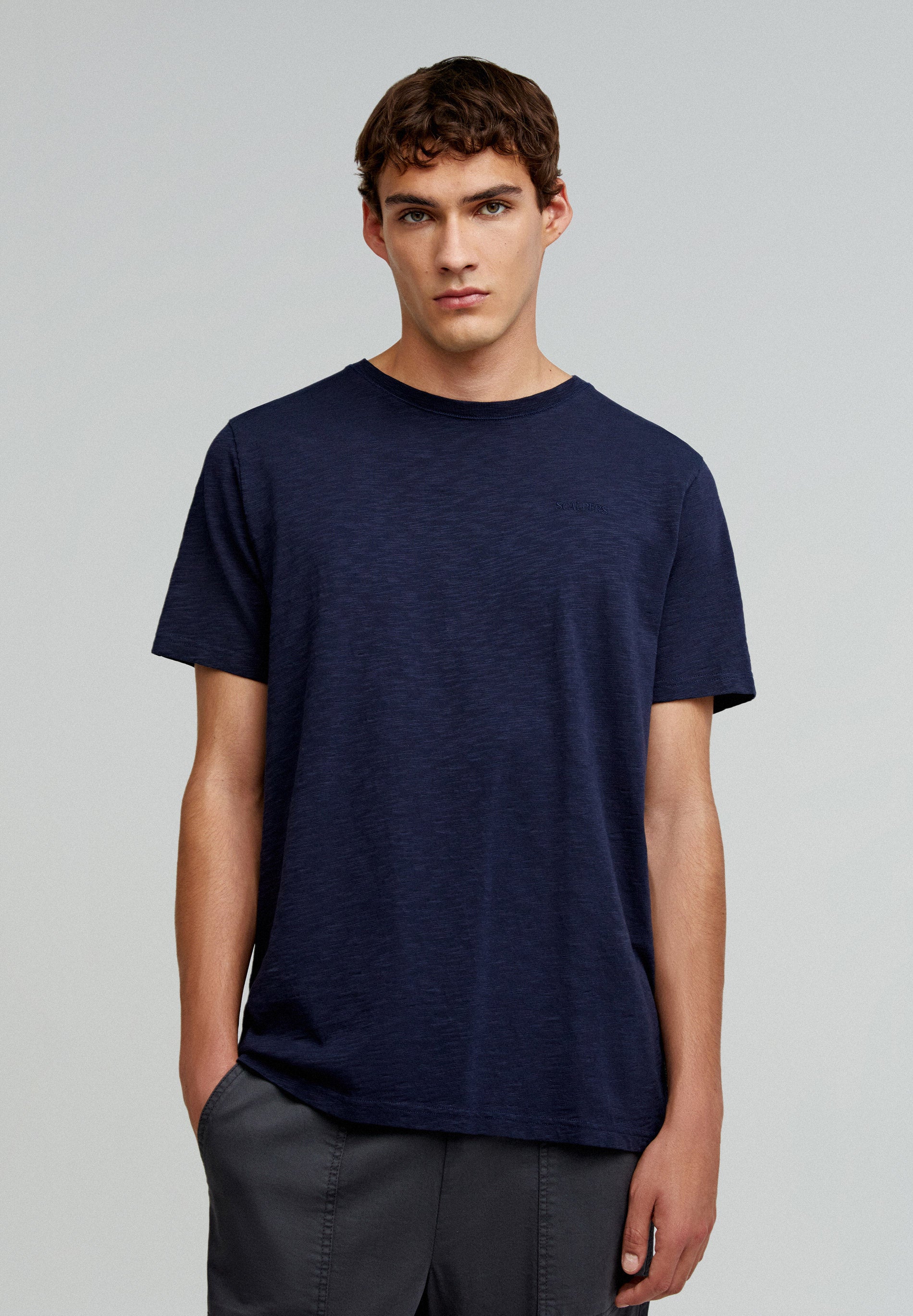 SLUB KNIT T-SHIRT