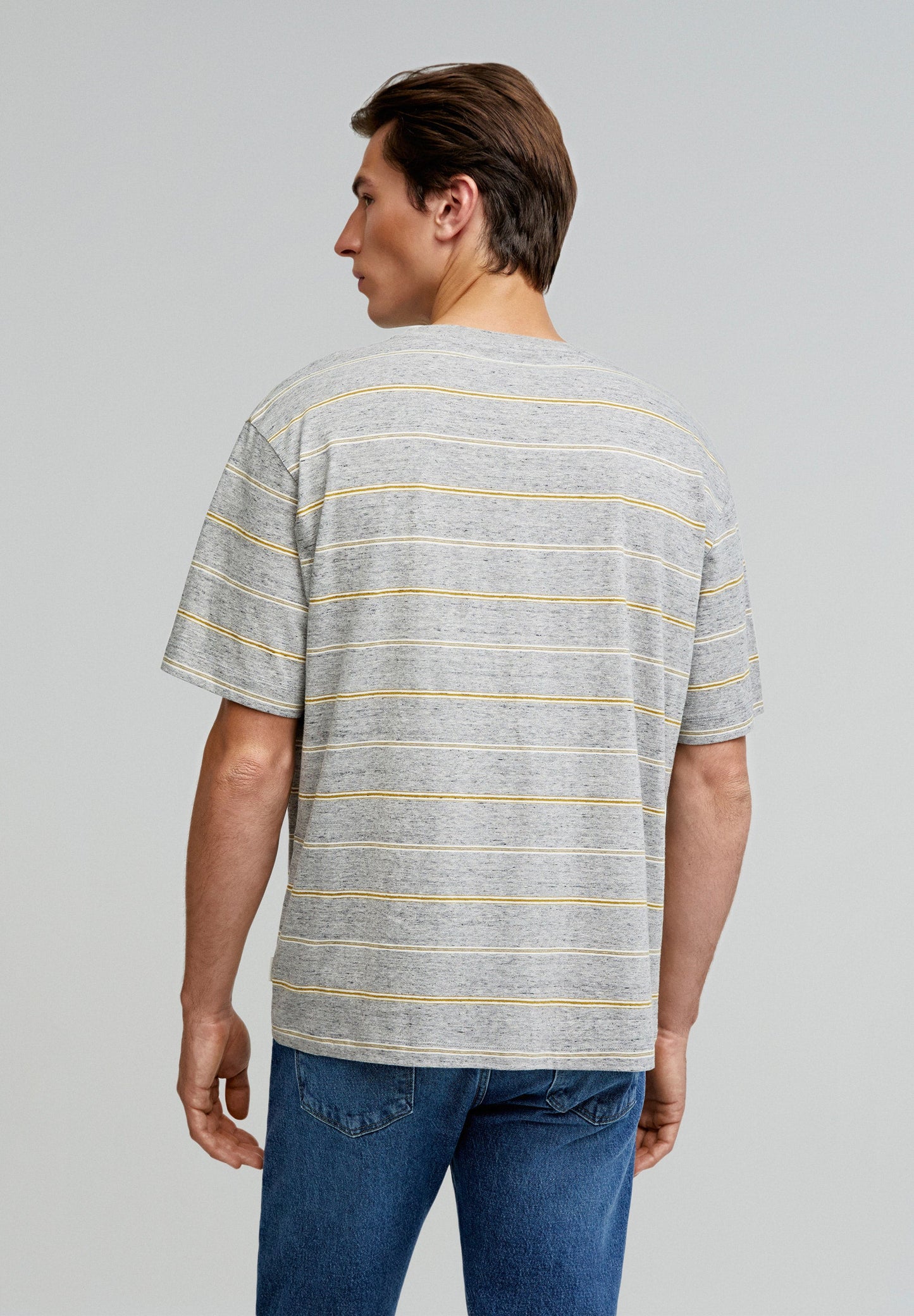 STRIPED T-SHIRT WITH FRONT POCKET