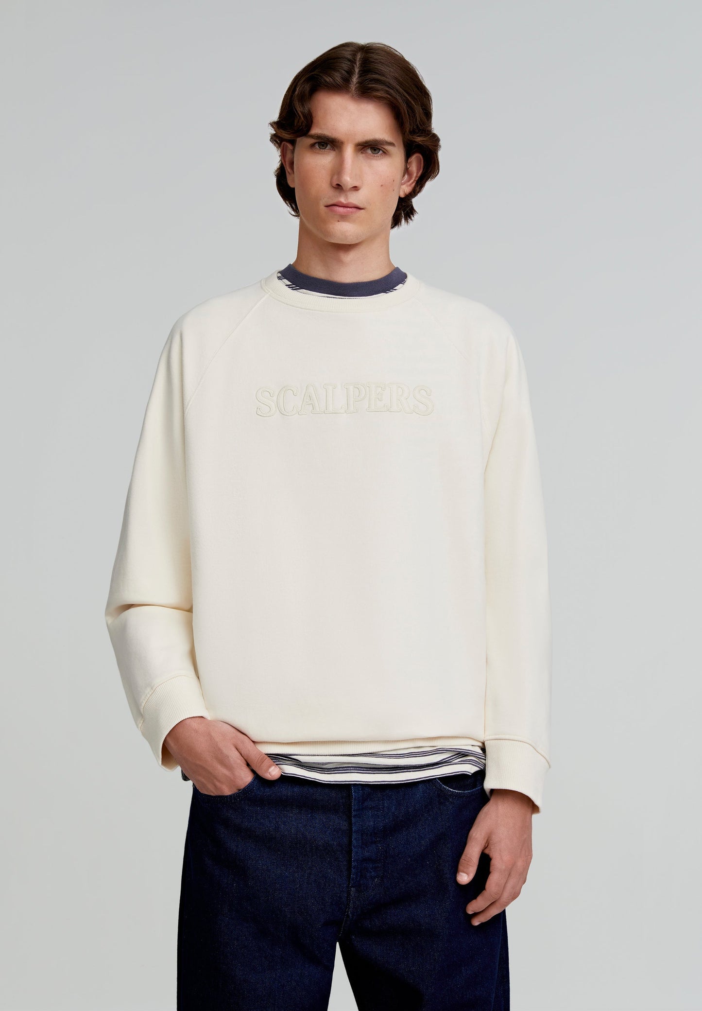 SWEATSHIRT WITH EMBROIDERED LOGO