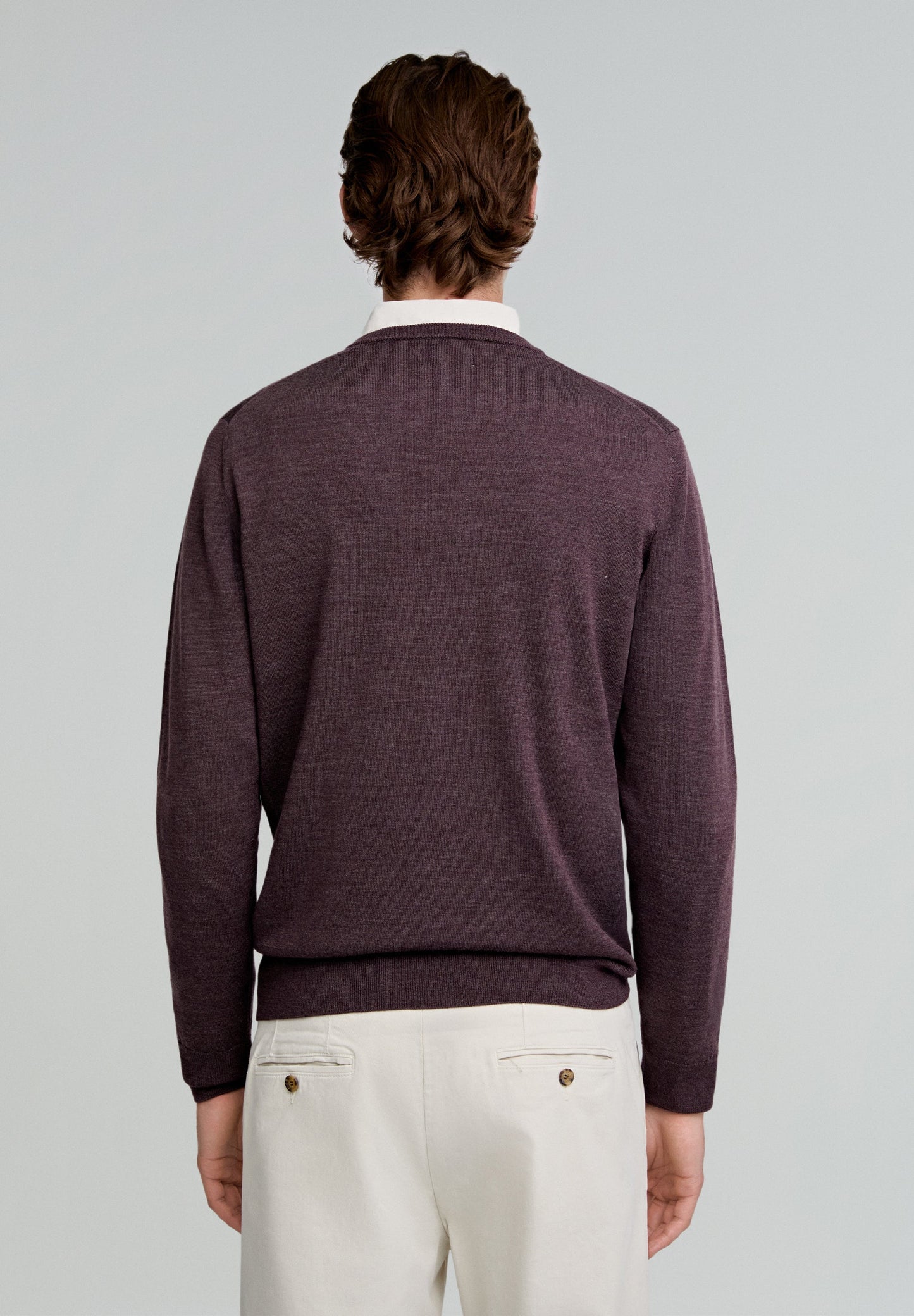 V-NECK WOOL SWEATER