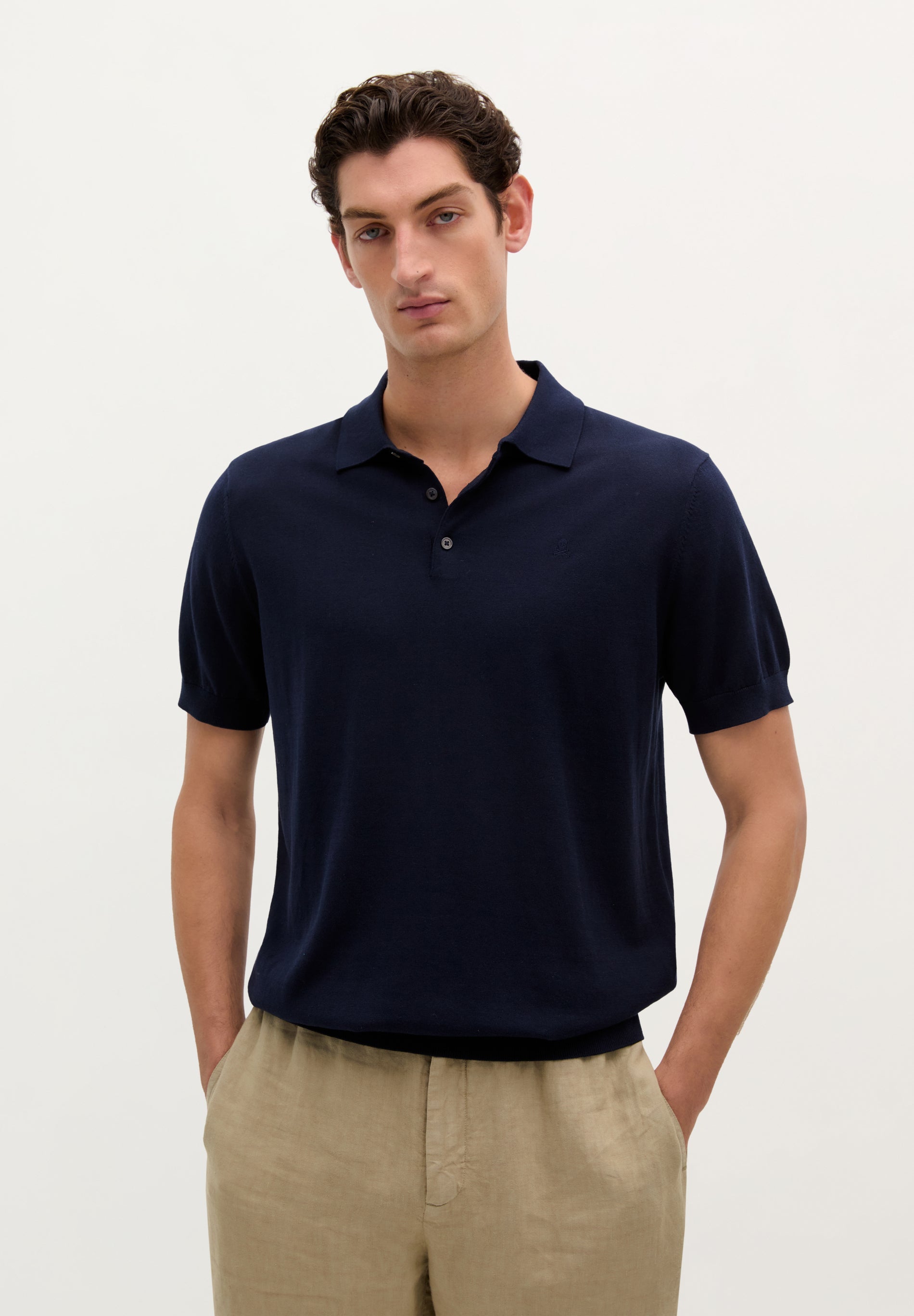 FINE KNIT POLO
