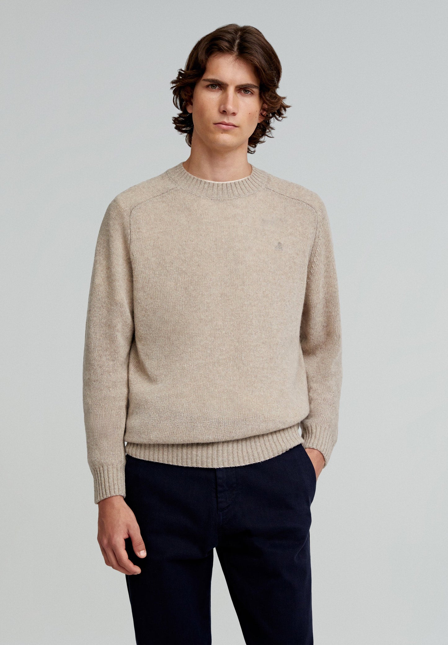 RIBBED NECK SWEATER