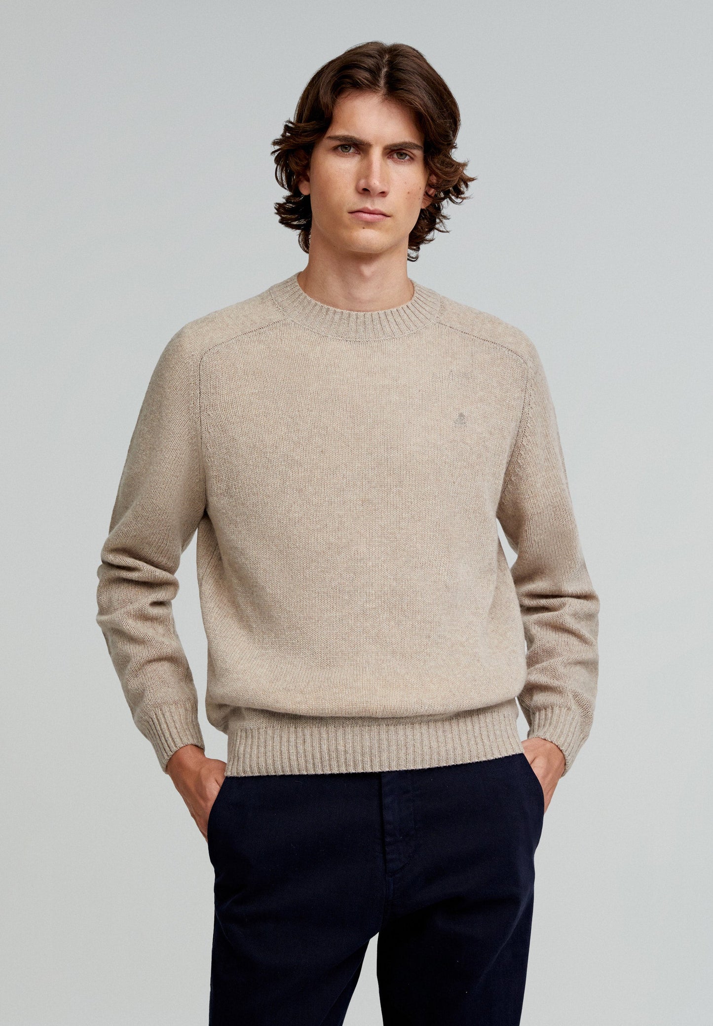 RIBBED NECK SWEATER