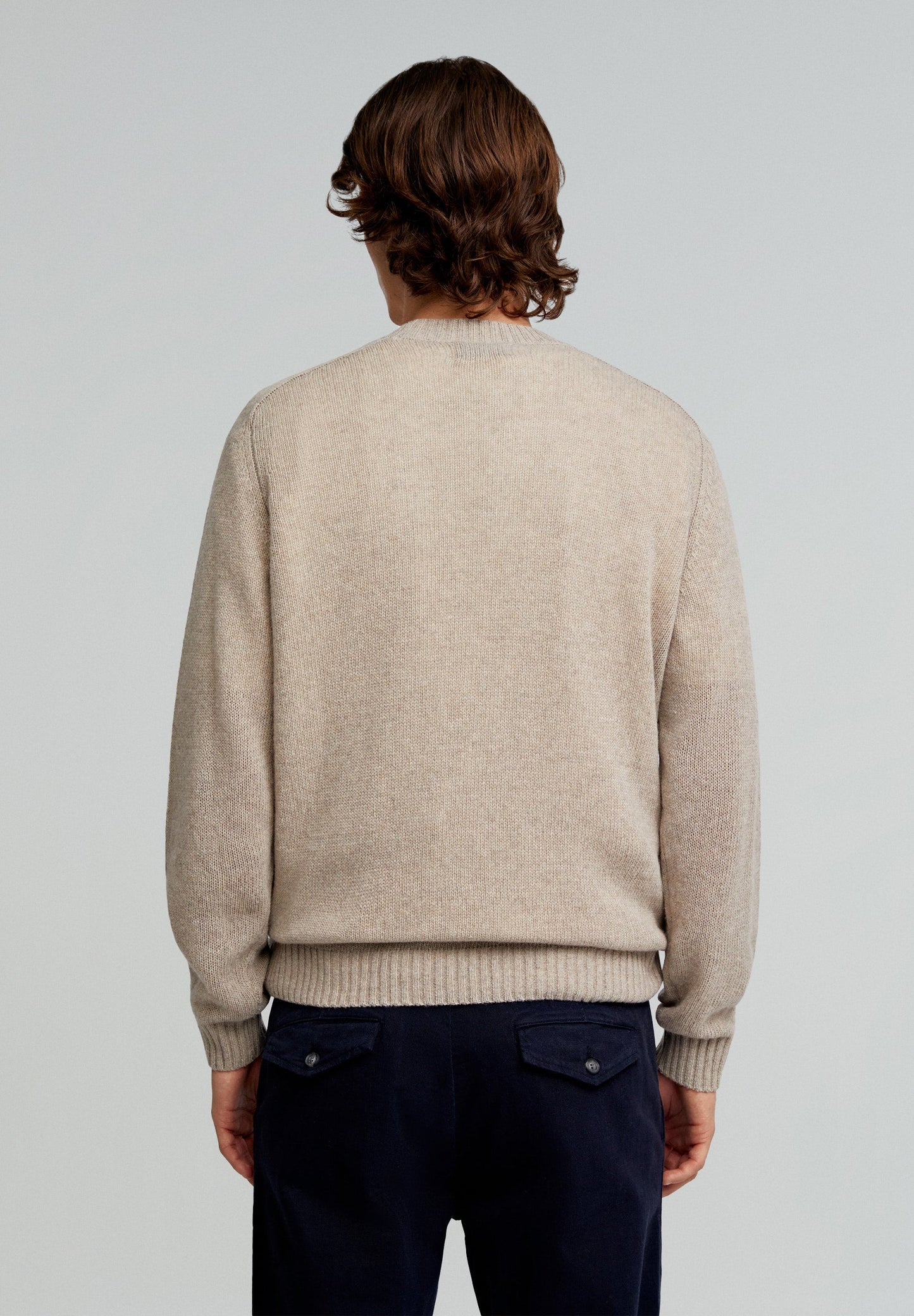 RIBBED NECK SWEATER