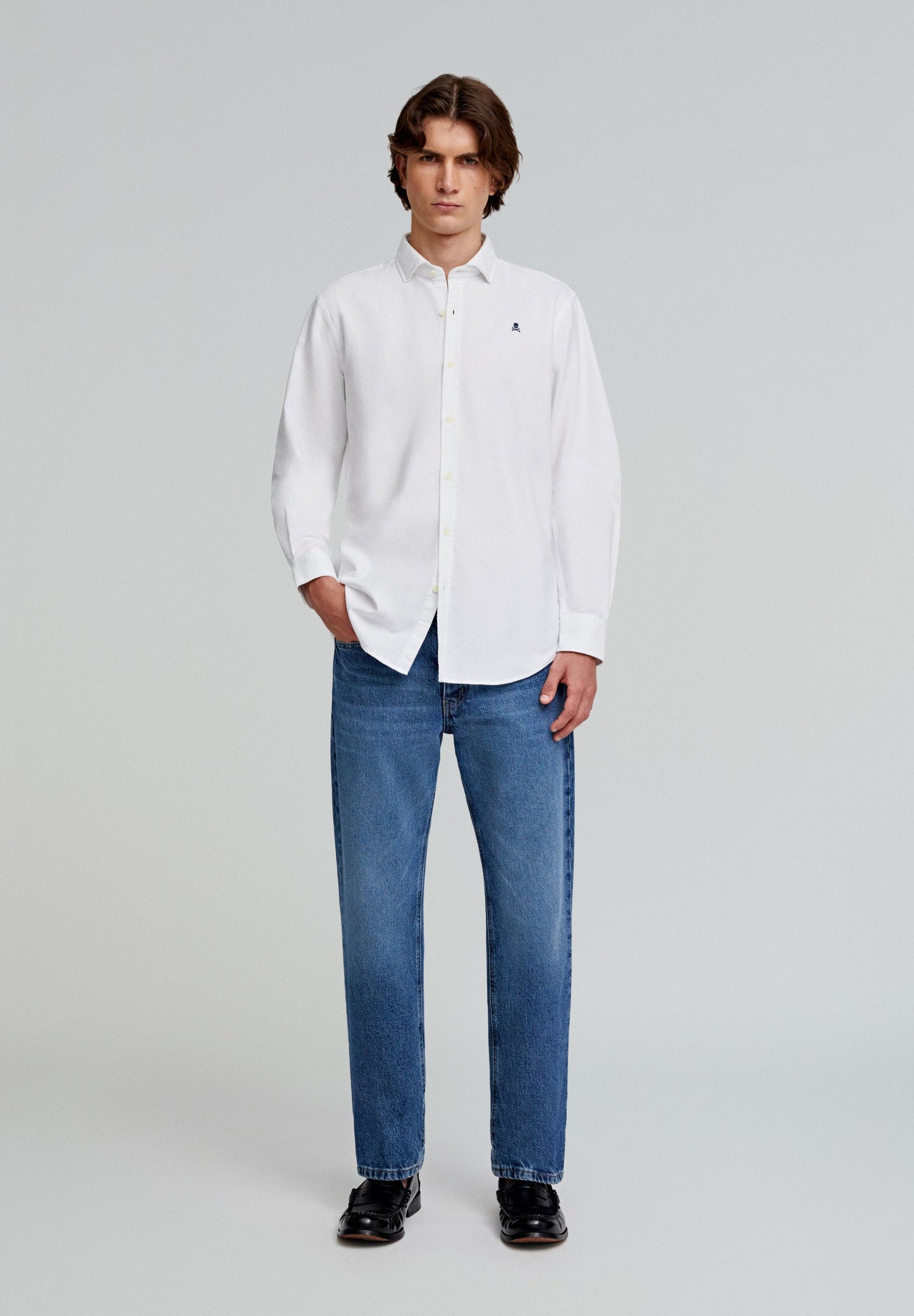 OXFORD PEACH F SHIRT