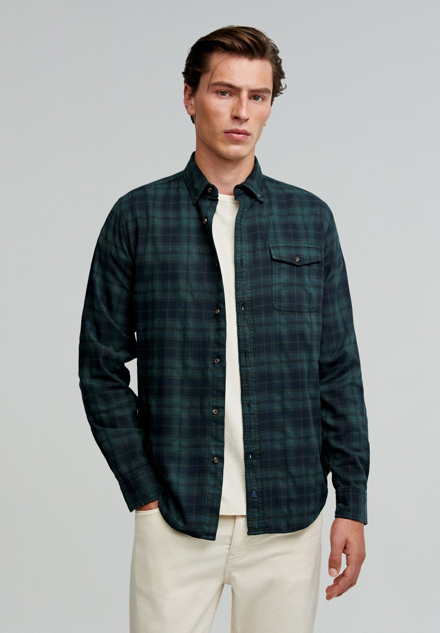 TARTAN CHECK SHIRT WITH FLAP POCKET