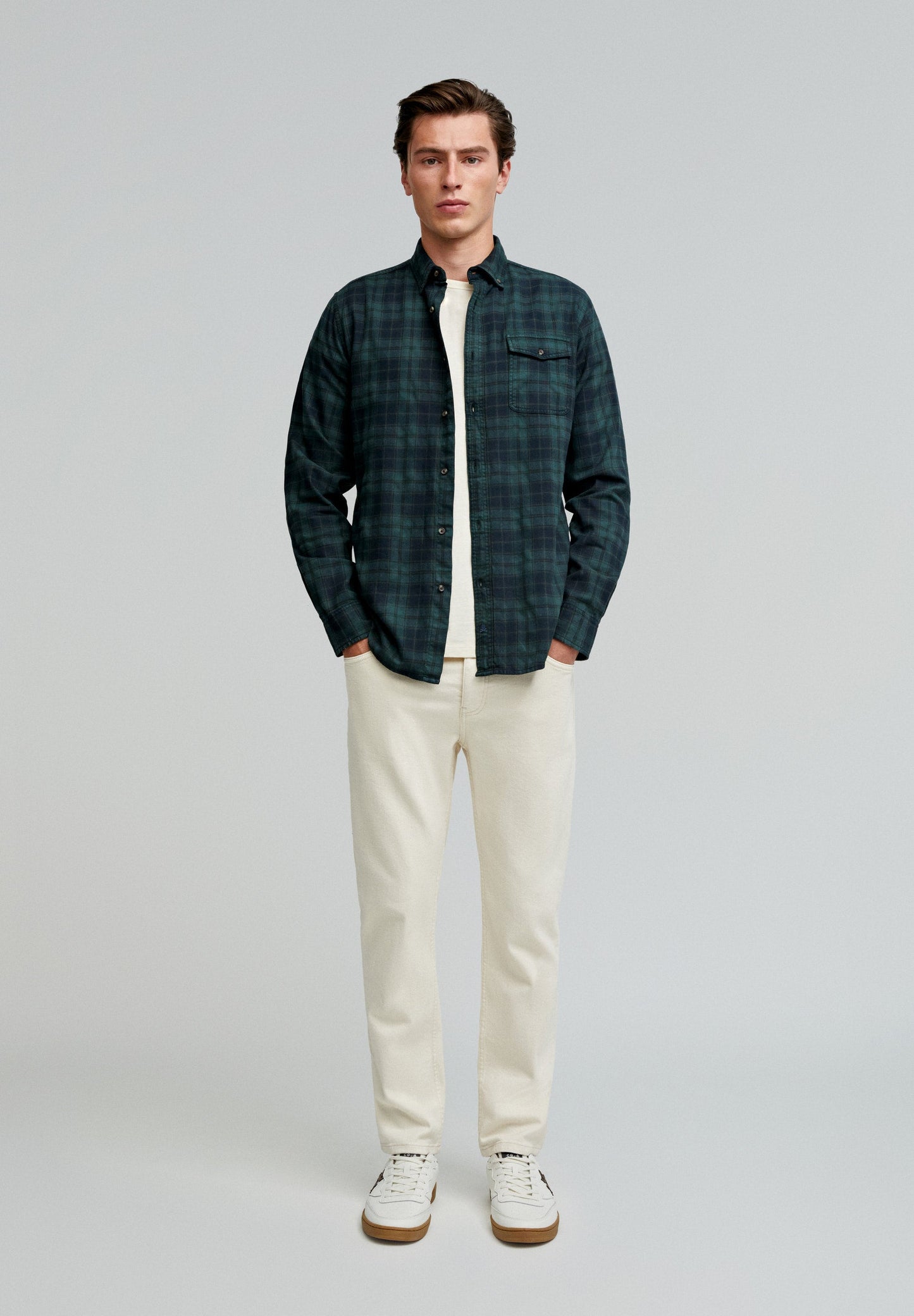 TARTAN CHECK SHIRT WITH FLAP POCKET