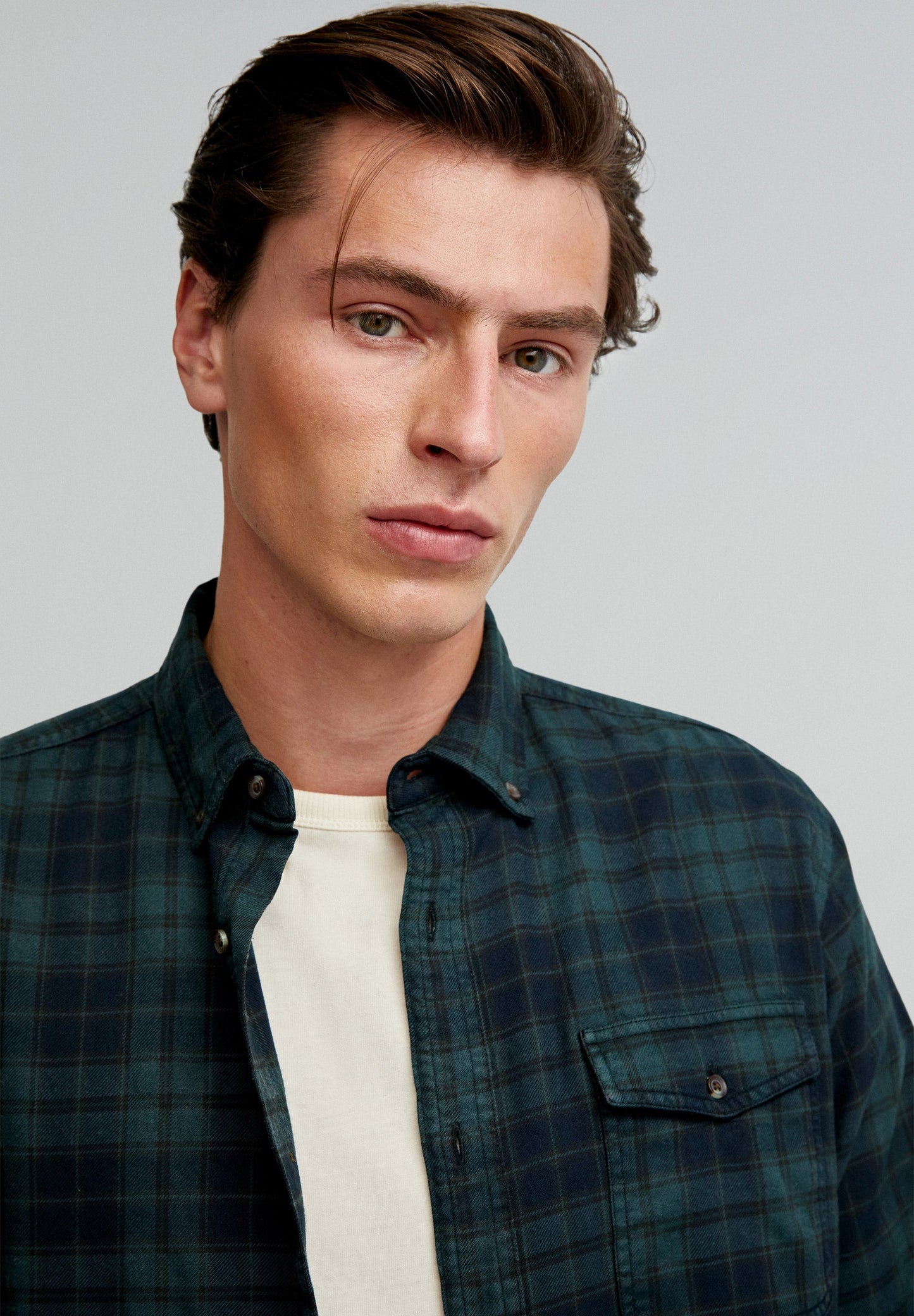 TARTAN CHECK SHIRT WITH FLAP POCKET