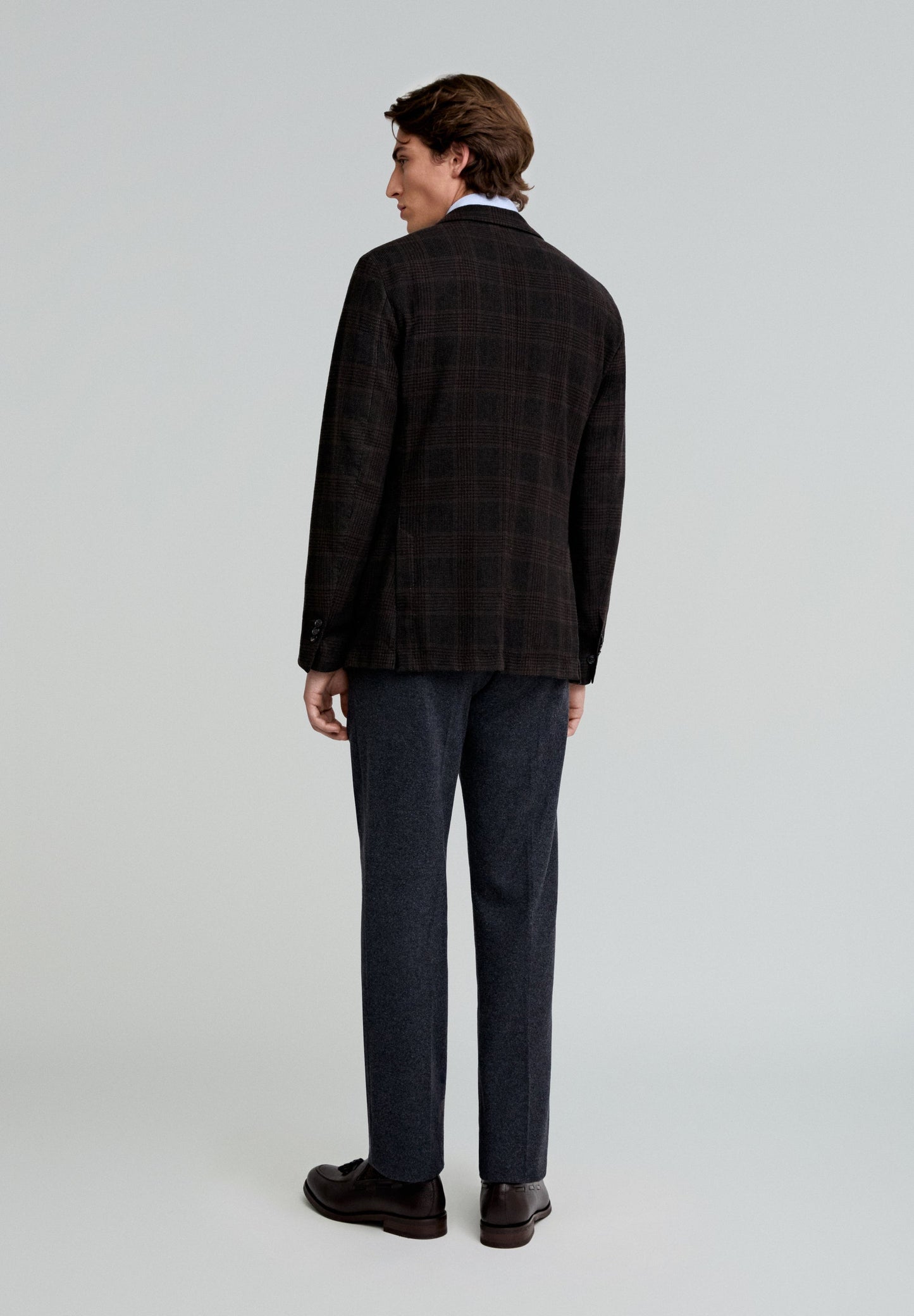 DARTED WOOL TROUSERS