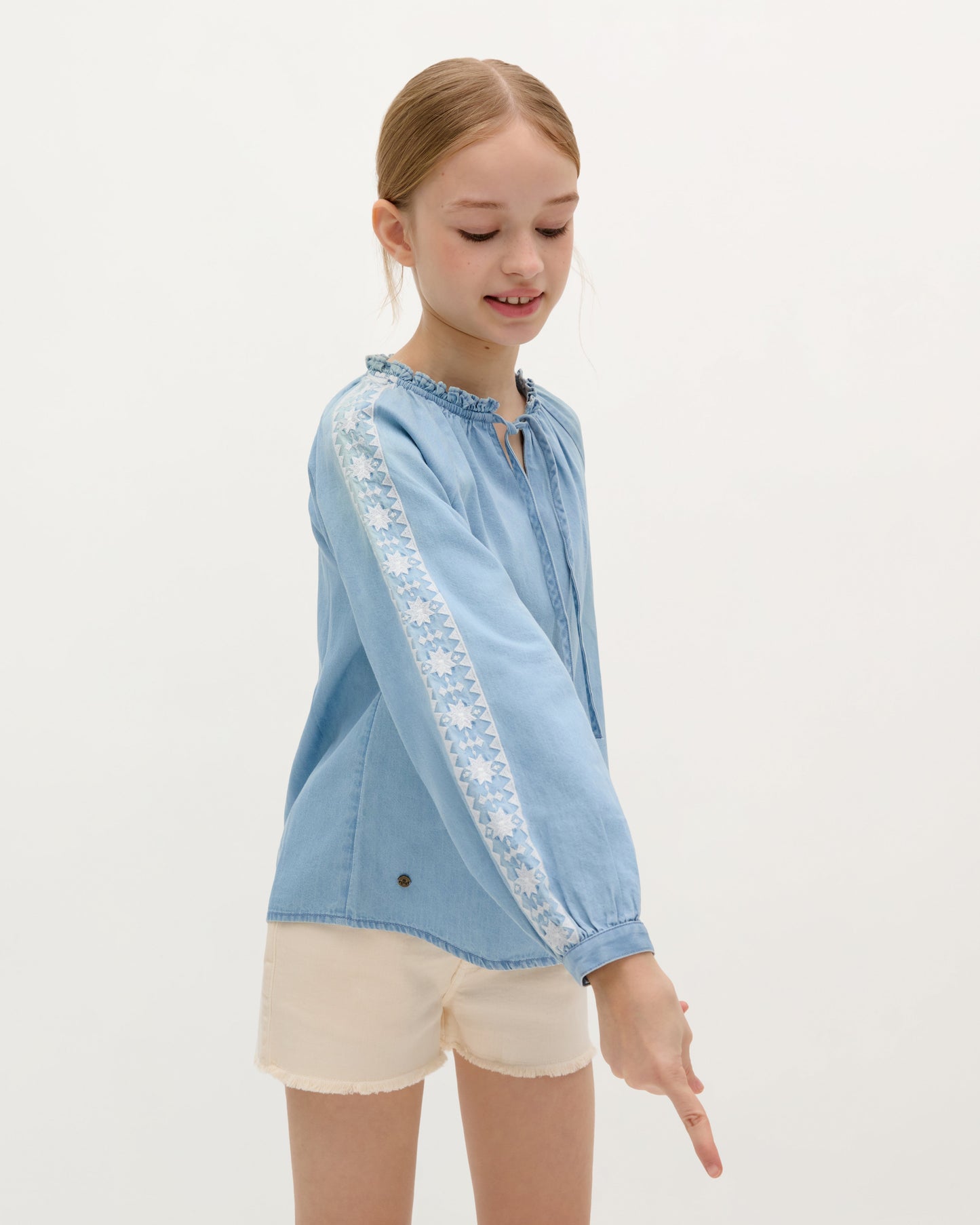 SCMONTPELLIER DENIM BLOUSE GIRLS