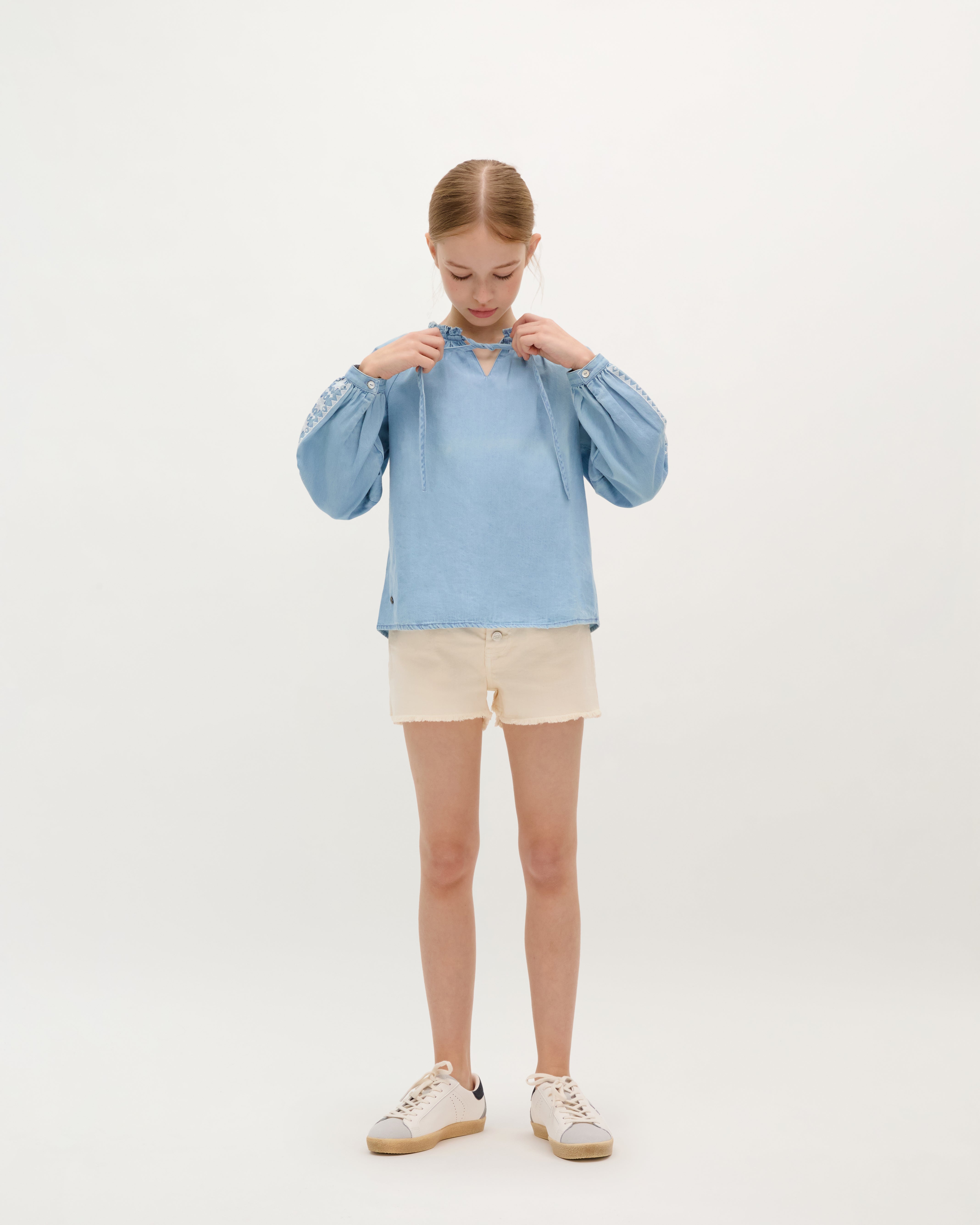 MONTPELLIER DENIM BLOUSE GIRLS