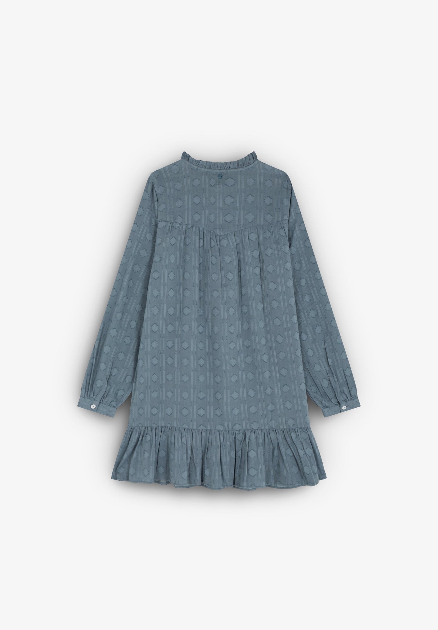 DRESS WITH RUFFLED HEM