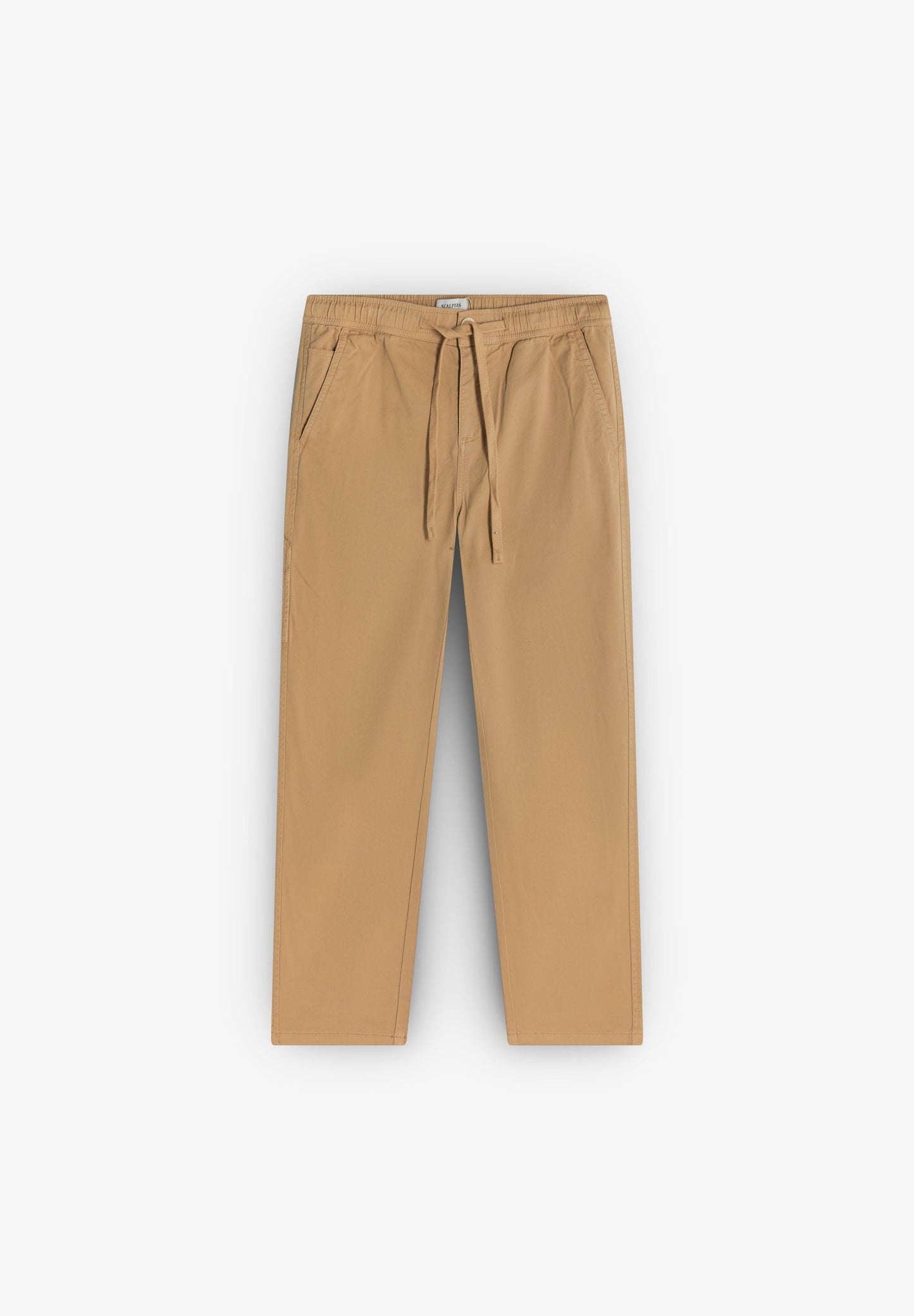 TROUSERS WITH TIE ELASTICATED TIE WAIST