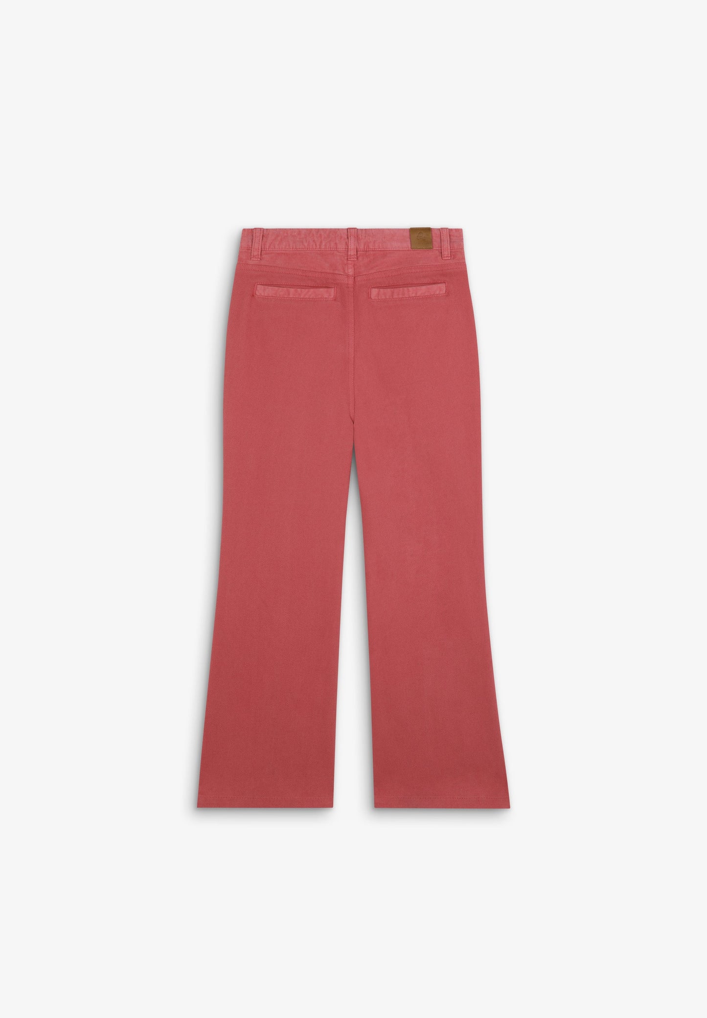 TWO-TONE FLARED TROUSERS