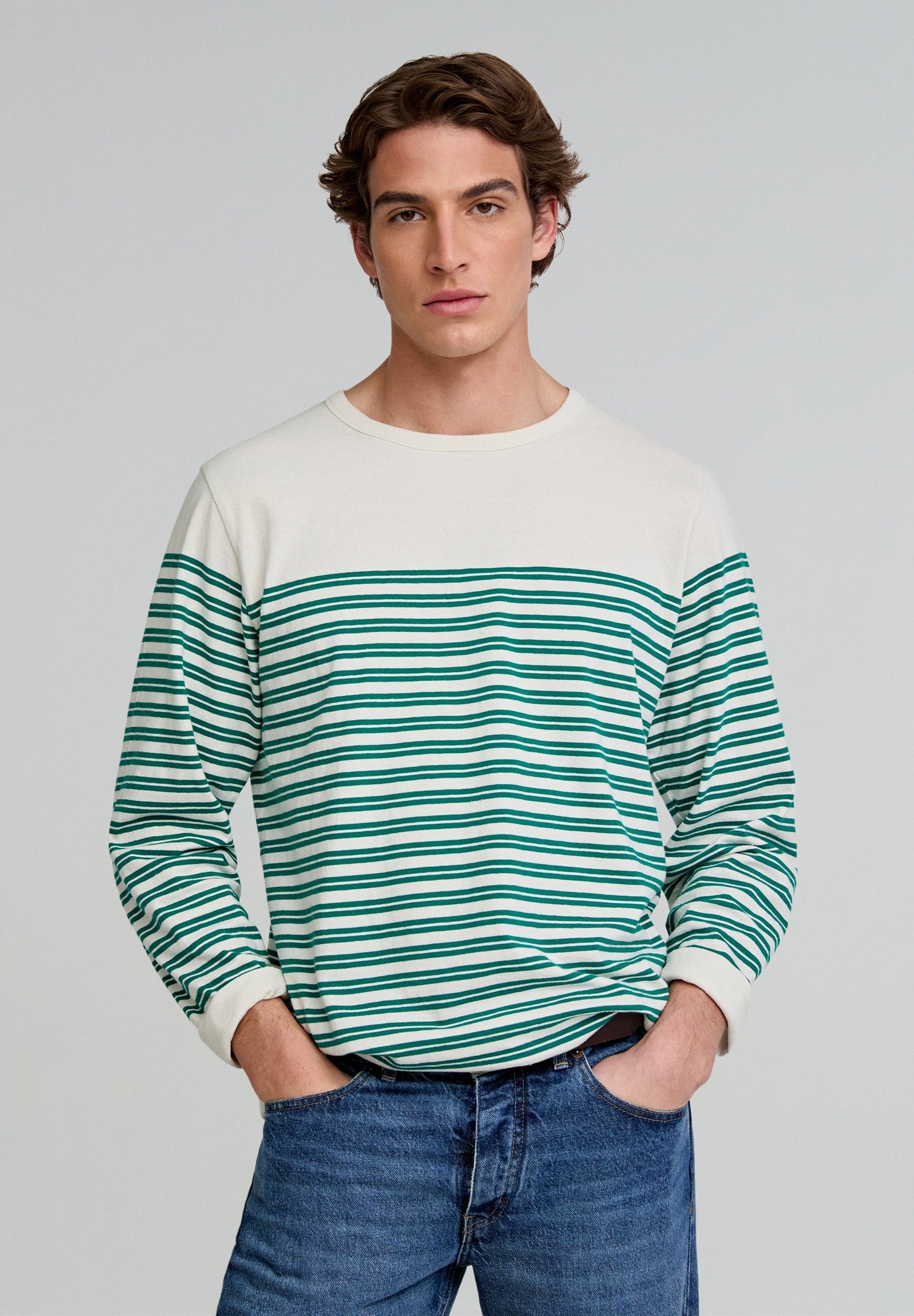 CAMP STRIPES LS TEE