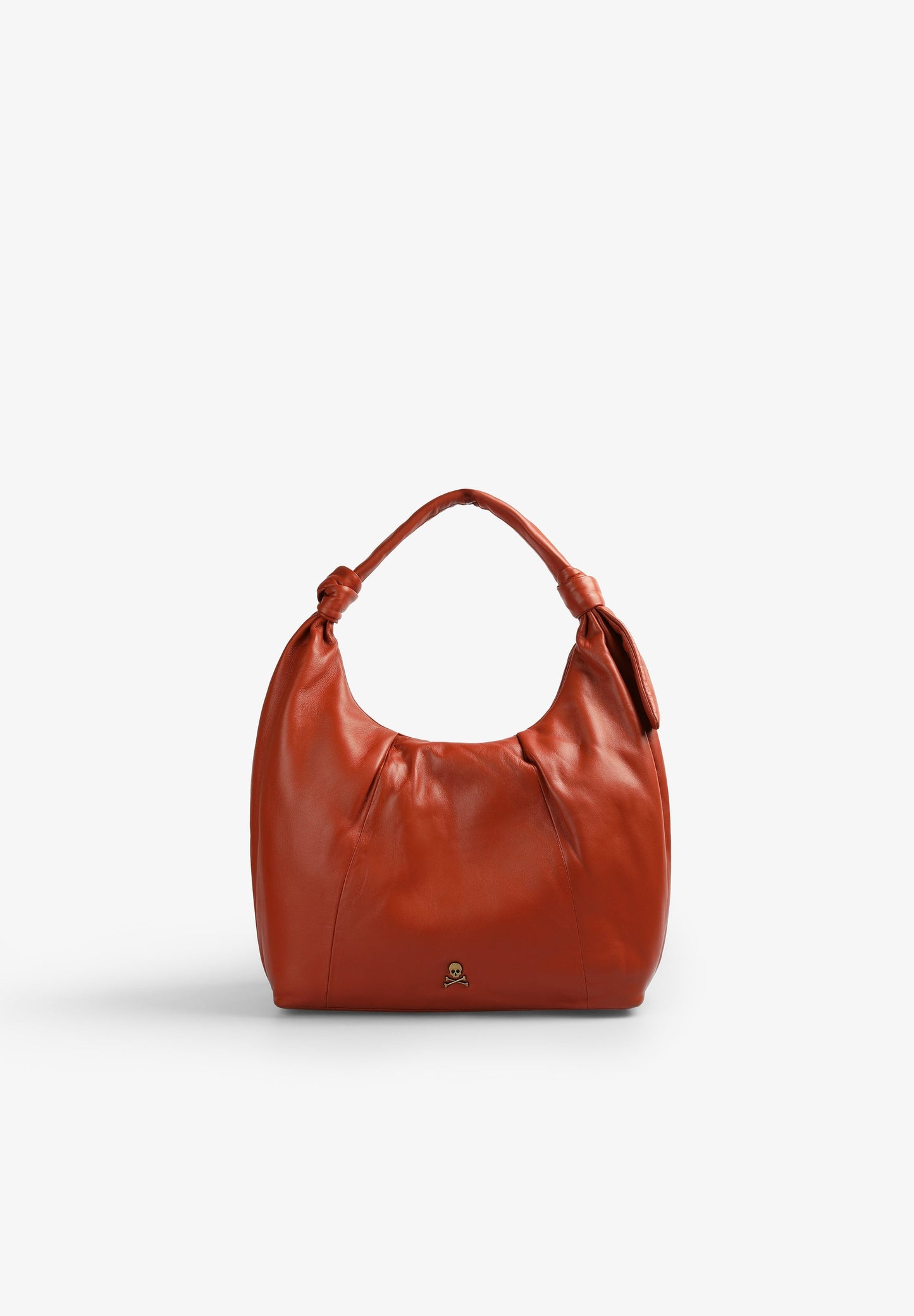 KNOTTED LEATHER TOTE BAG