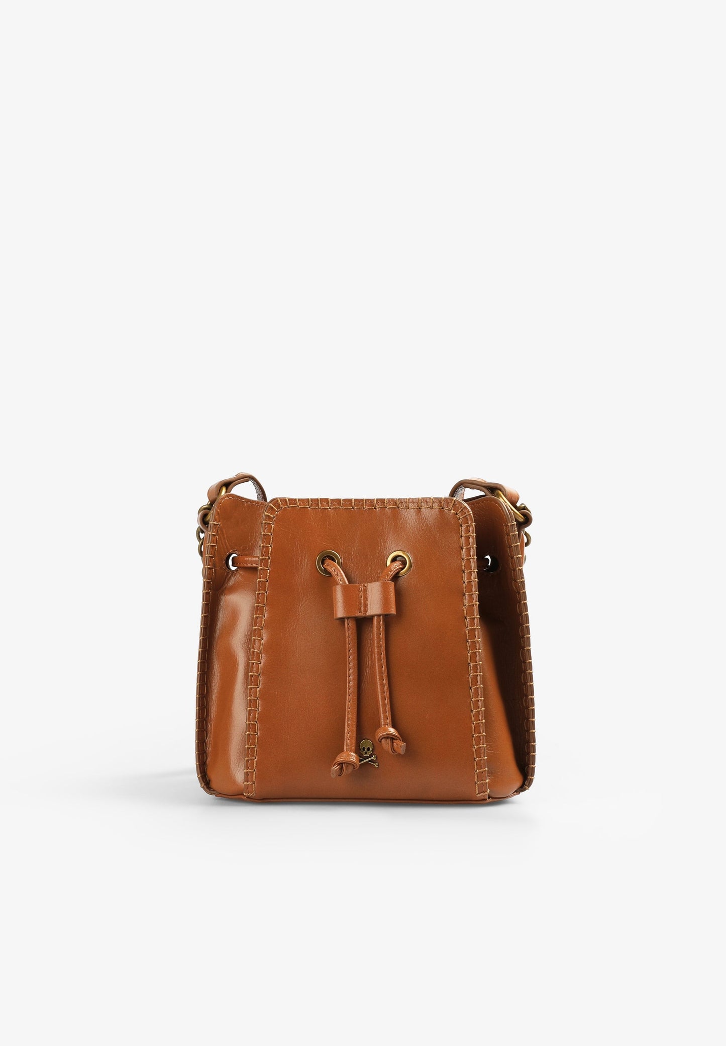 LEATHER BAG WITH TRIM DETAIL