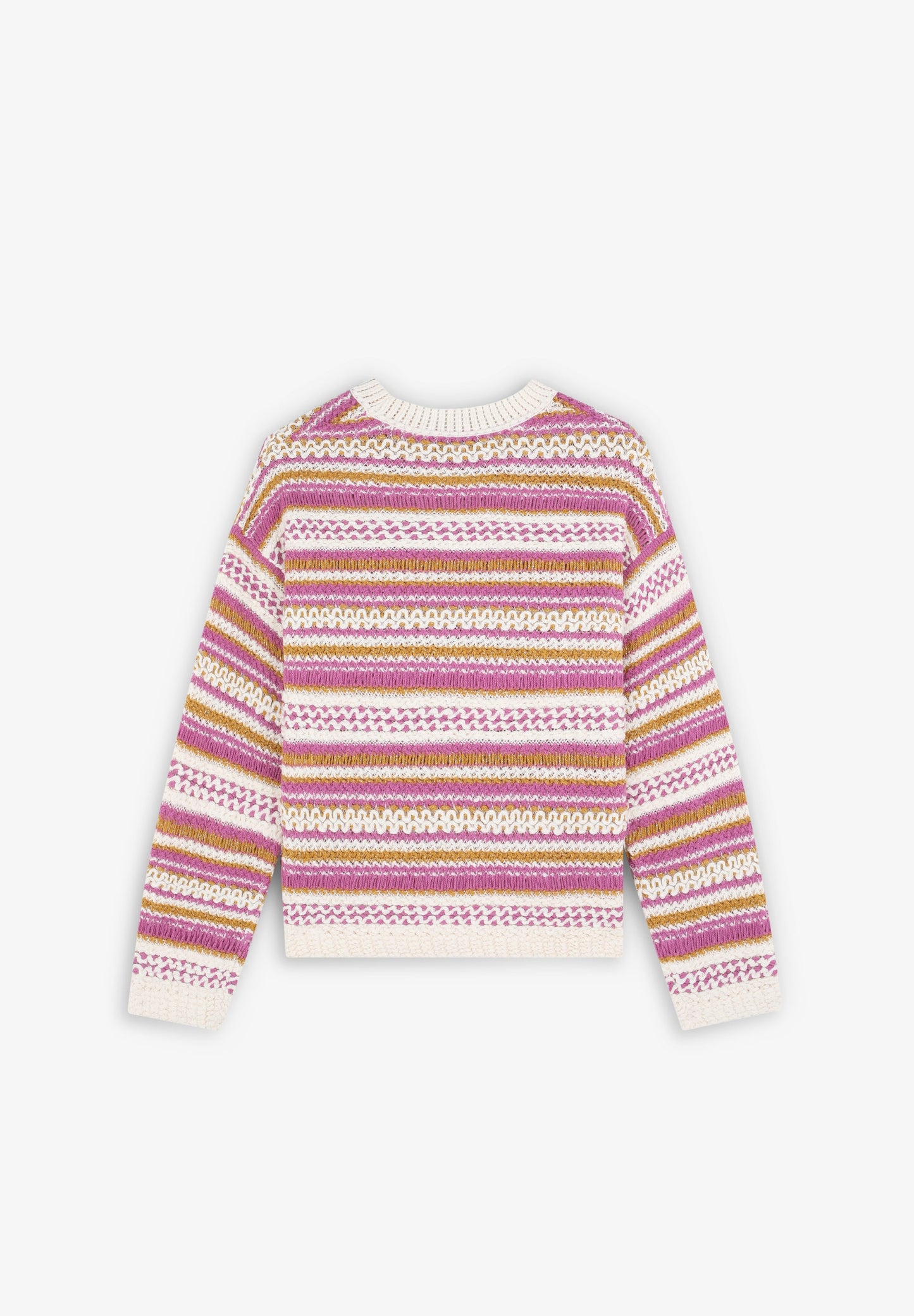 STRIPES CROCHET JUMPER