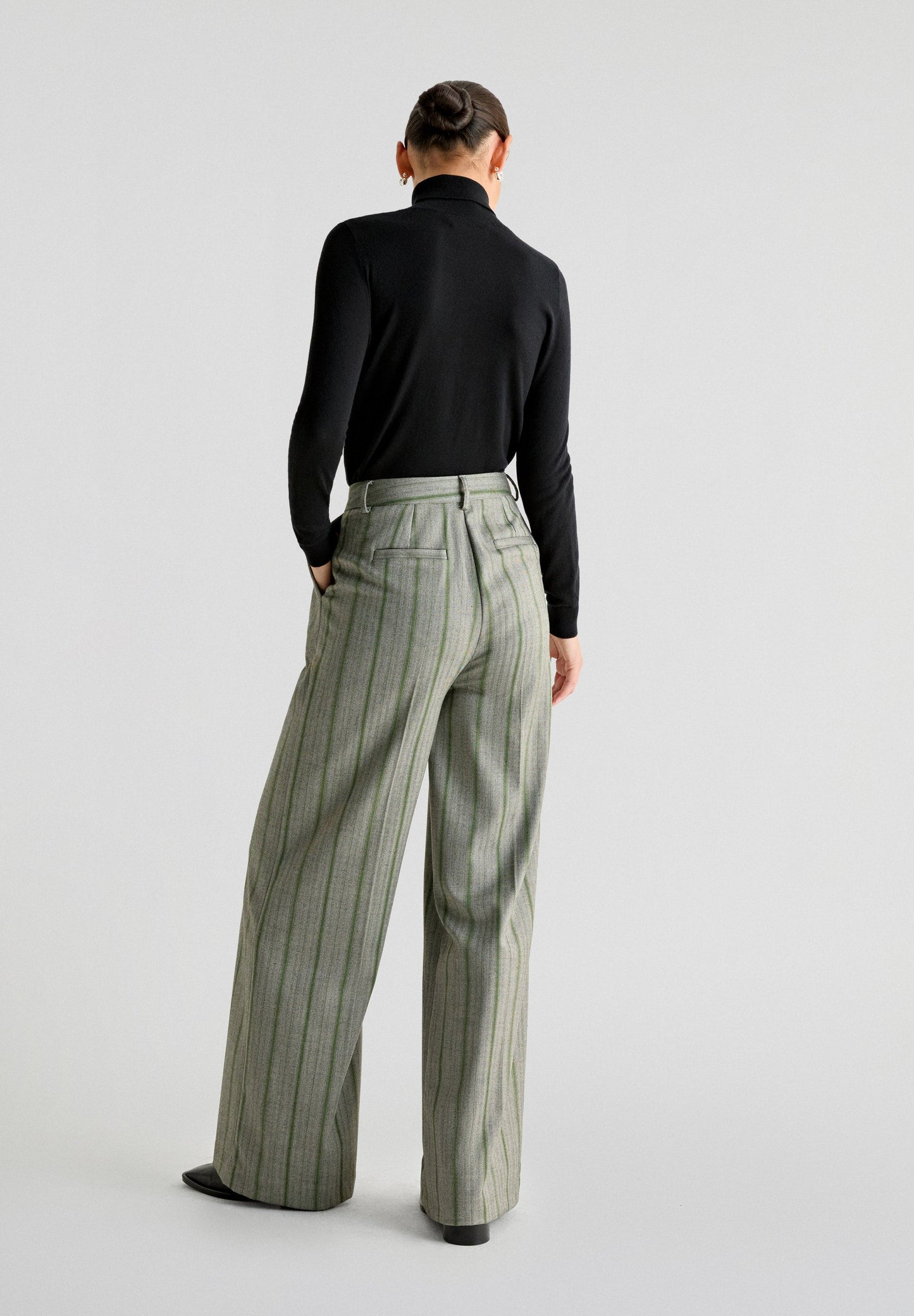 PANTALON WIDE LEG PINCES