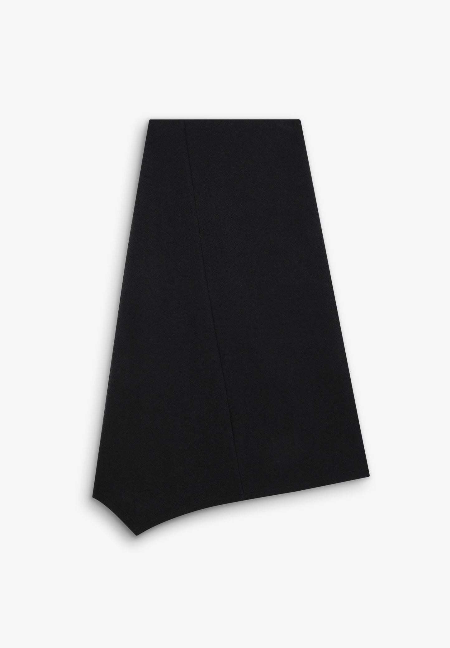 ASYMMETRIC KNIT MIDI SKIRT