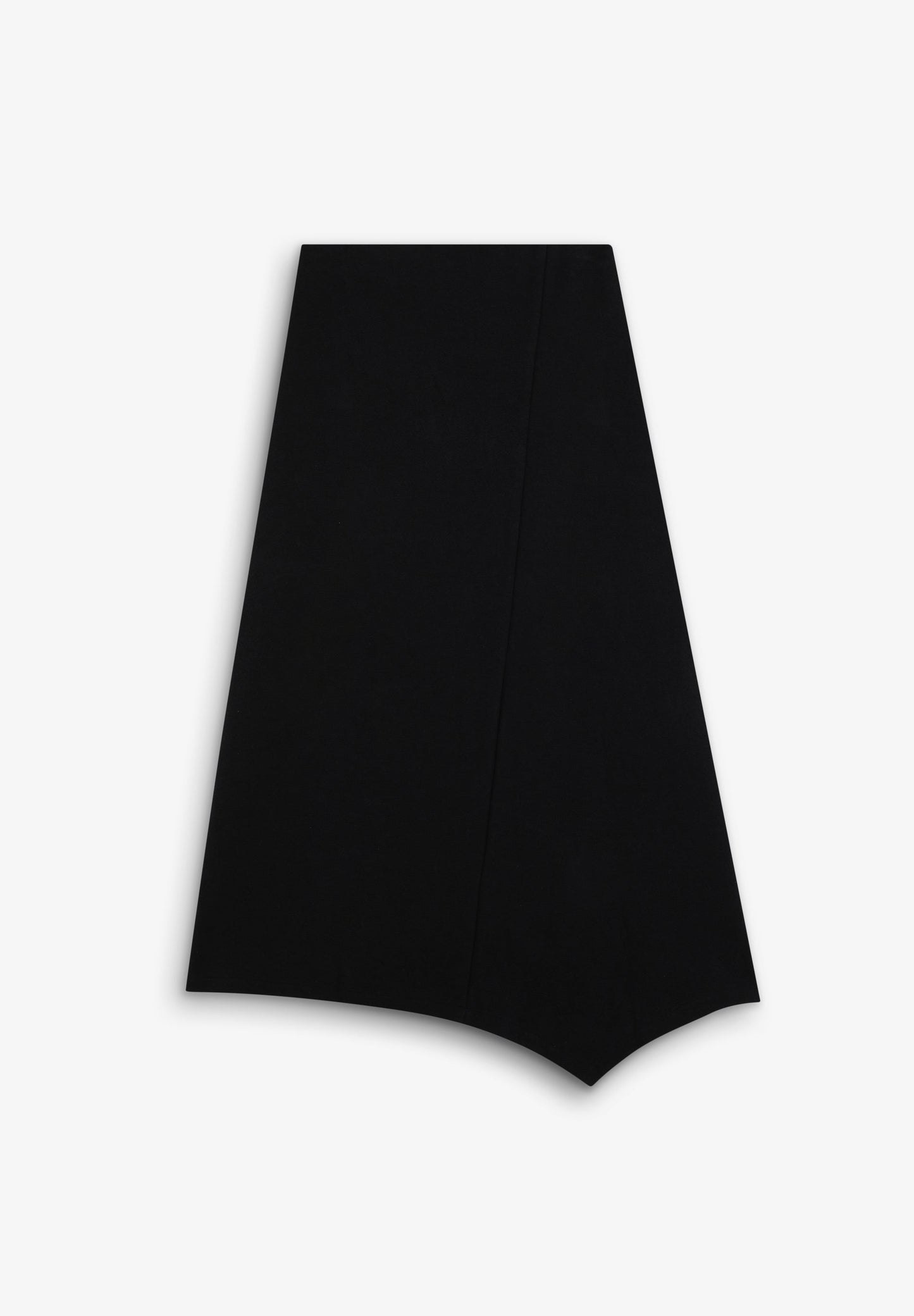 ASYMMETRIC KNIT MIDI SKIRT