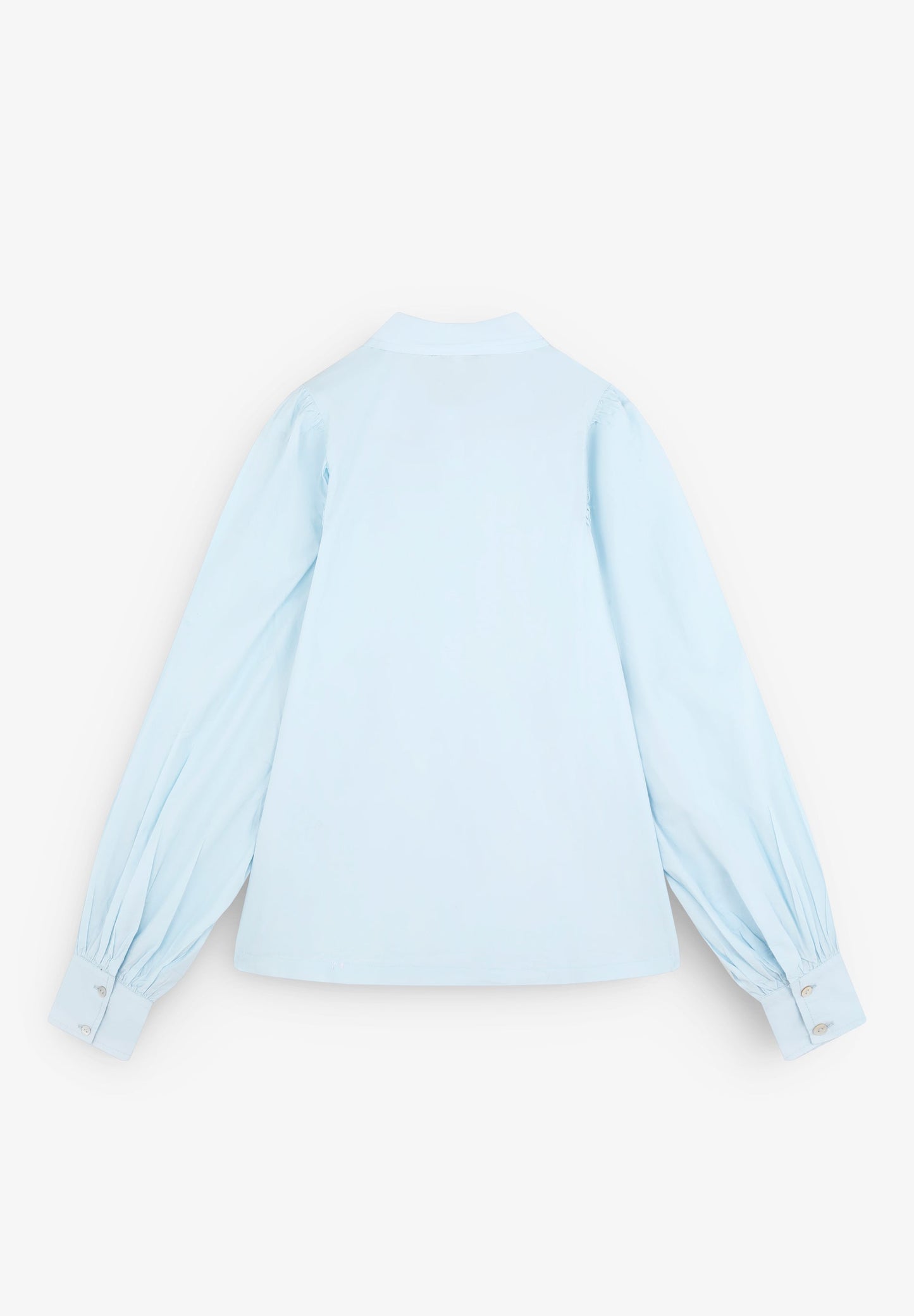 POPLIN SHIRT WITH PUFF SLEEVES