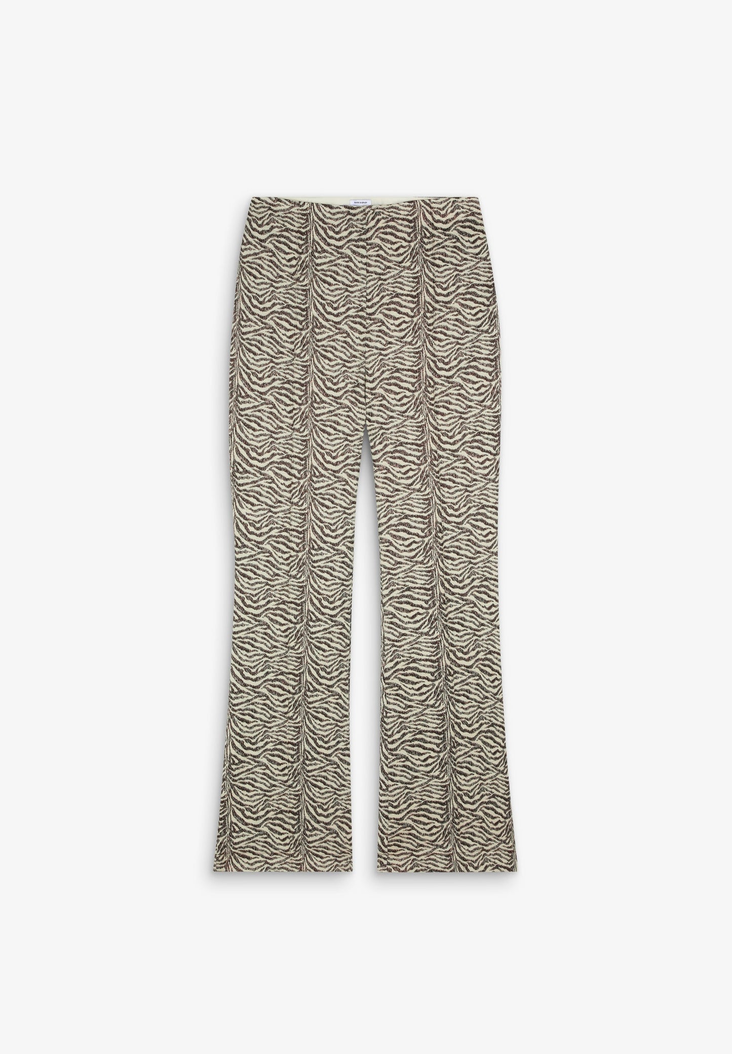 ANIMAL PRINT FLARED TROUSERS