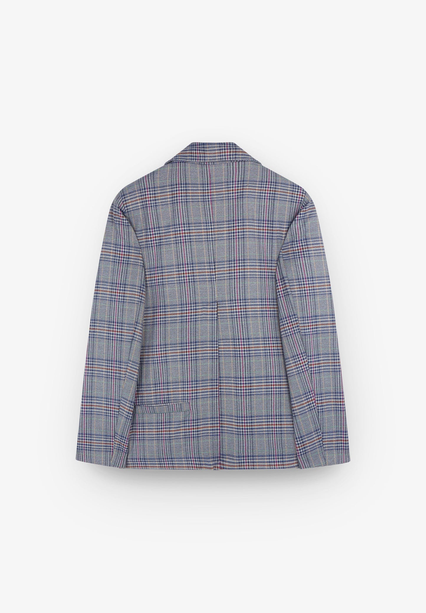 DOUBLE-BREASTED CHECK BLAZER