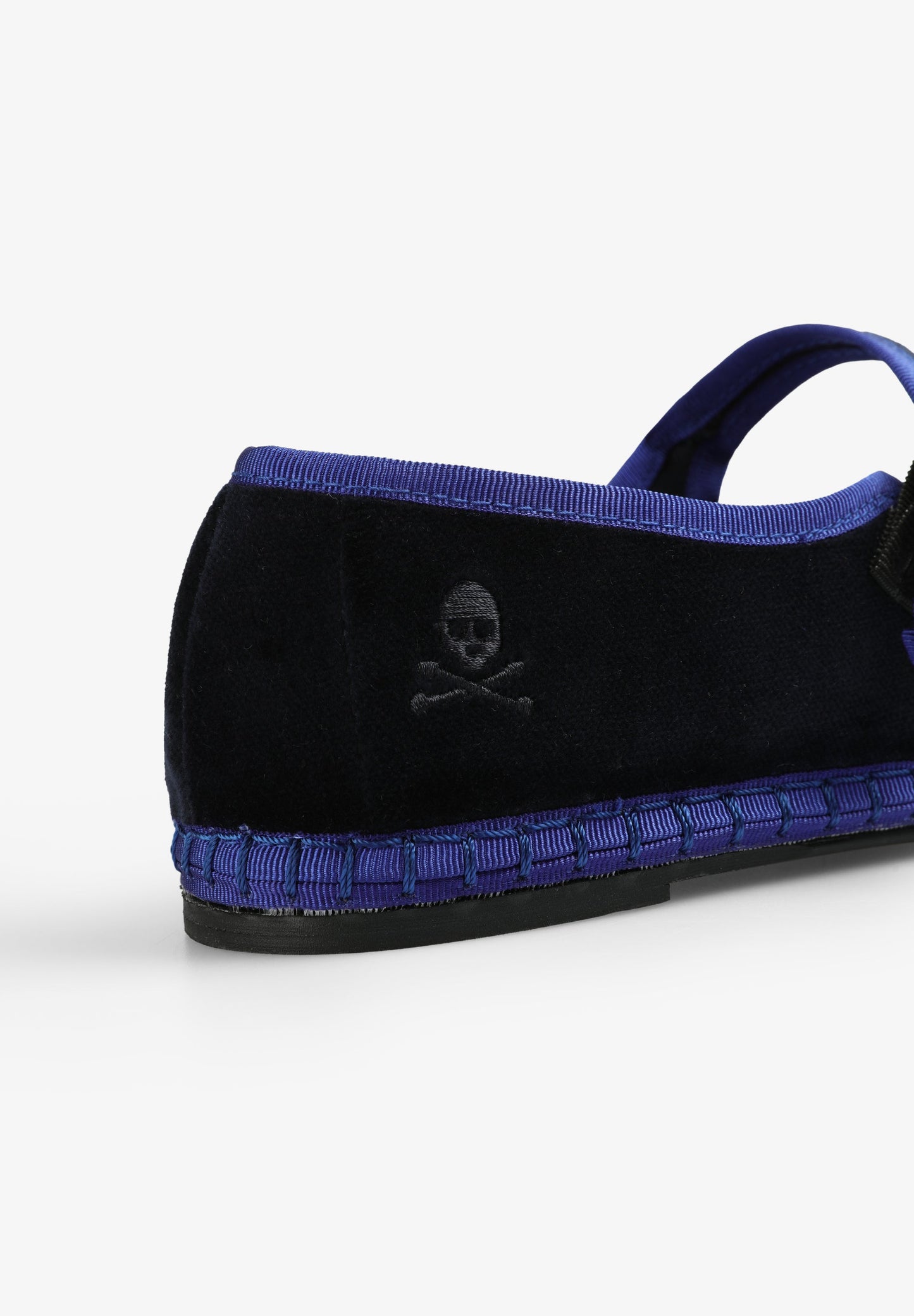 VELVET STRAP SLIPPER