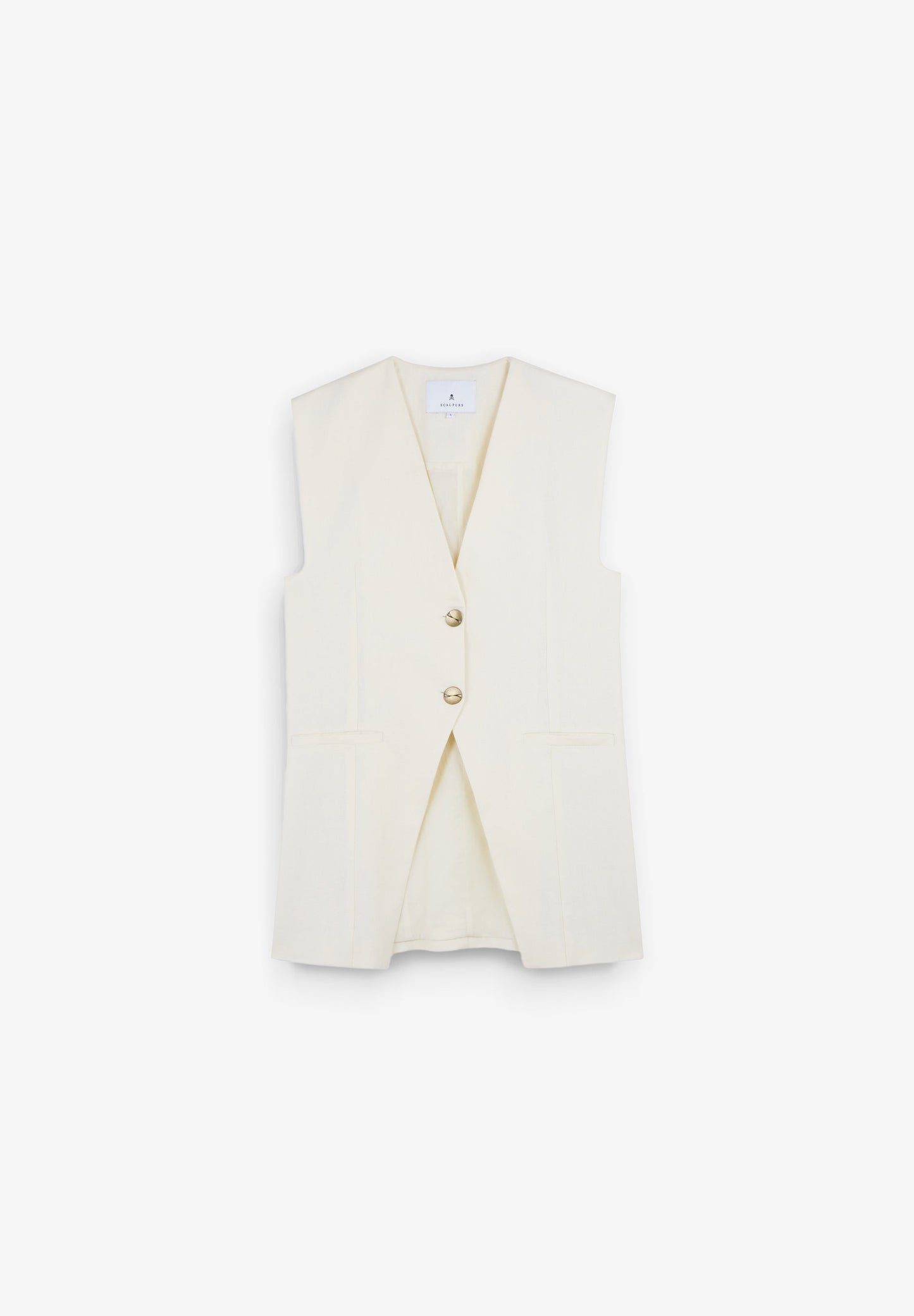 LINEN PLAIN VEST