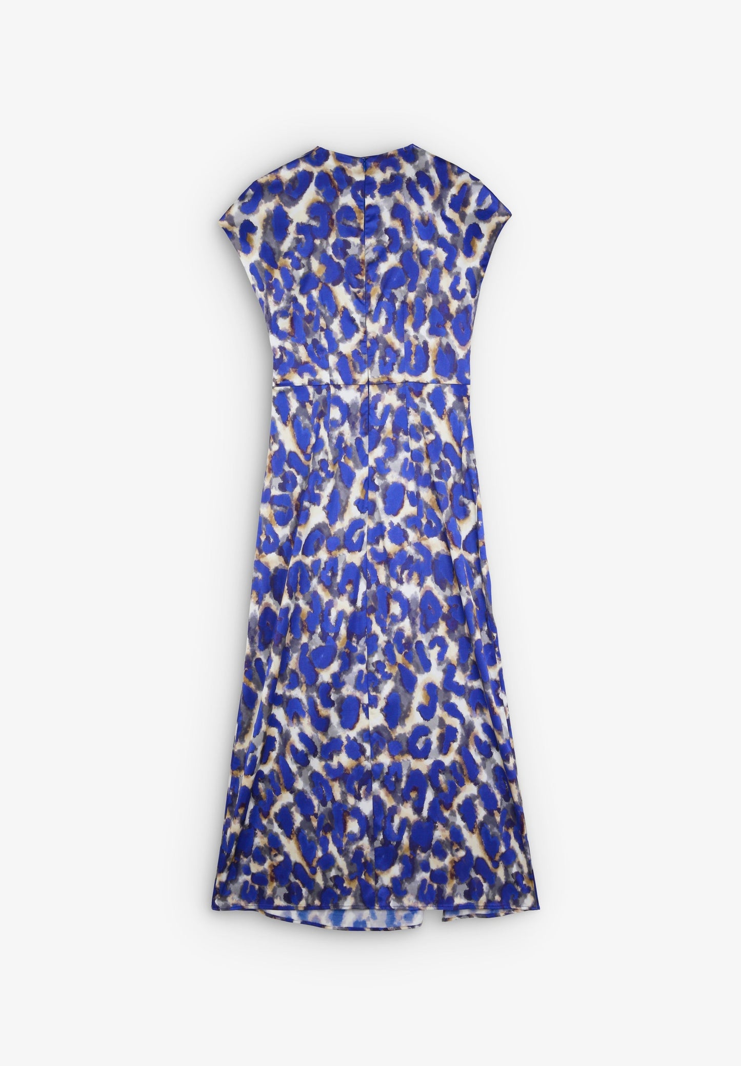 PRINTED DRESS WITH NECKLINE OPENING