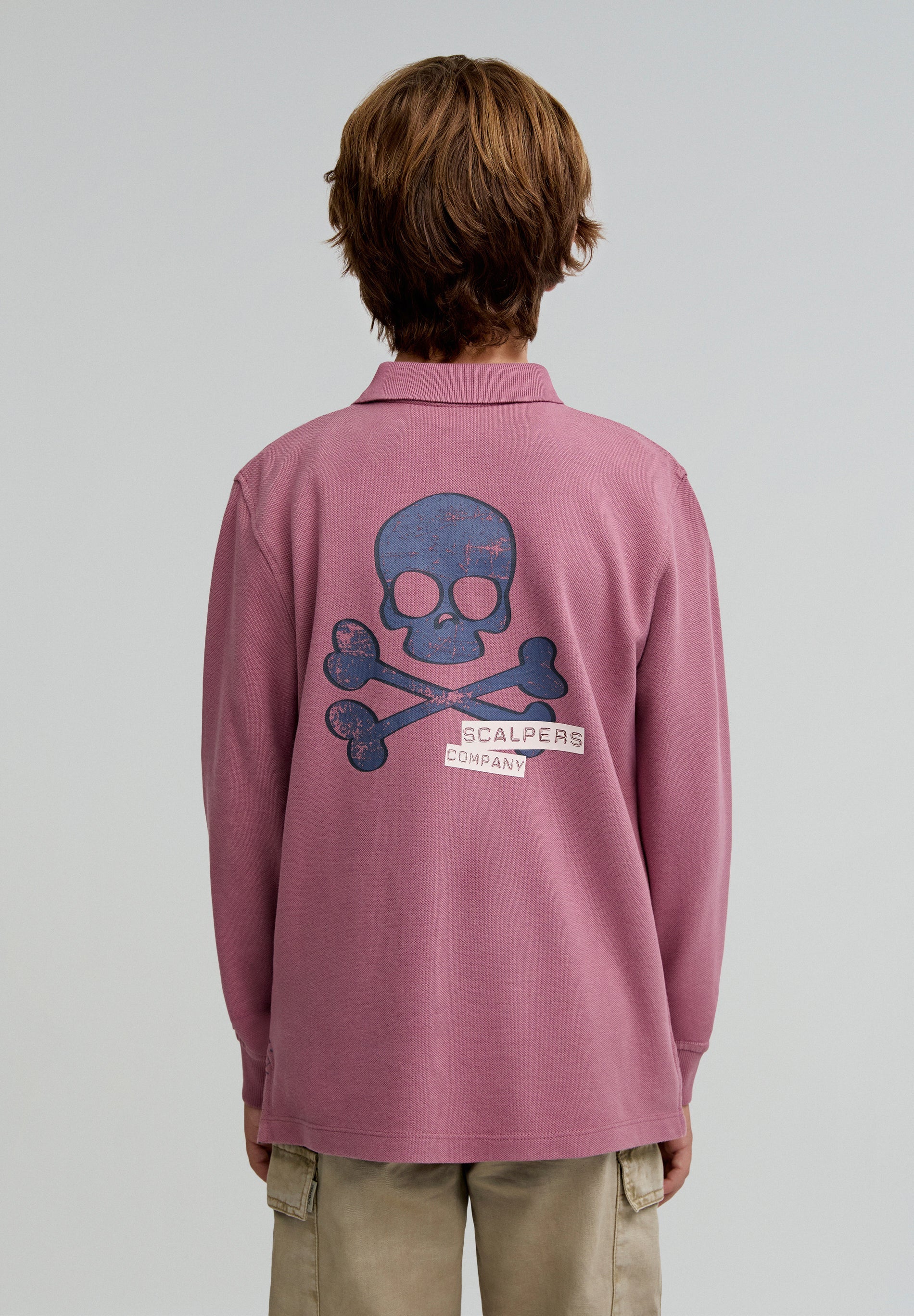 SKULL LS POLO KIDS