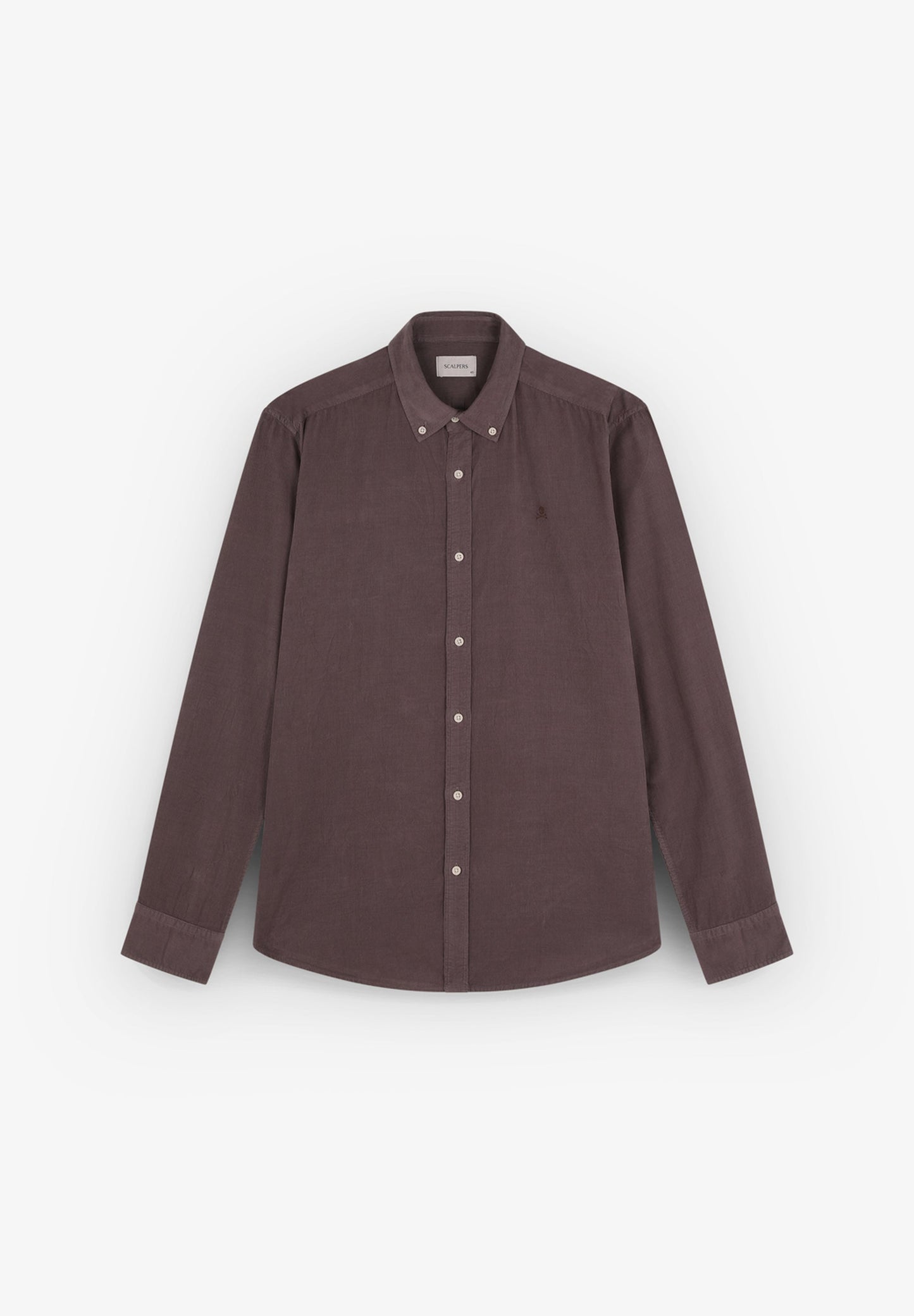 CORDUROY SHIRT WITH BUTTON-DOWN COLLAR