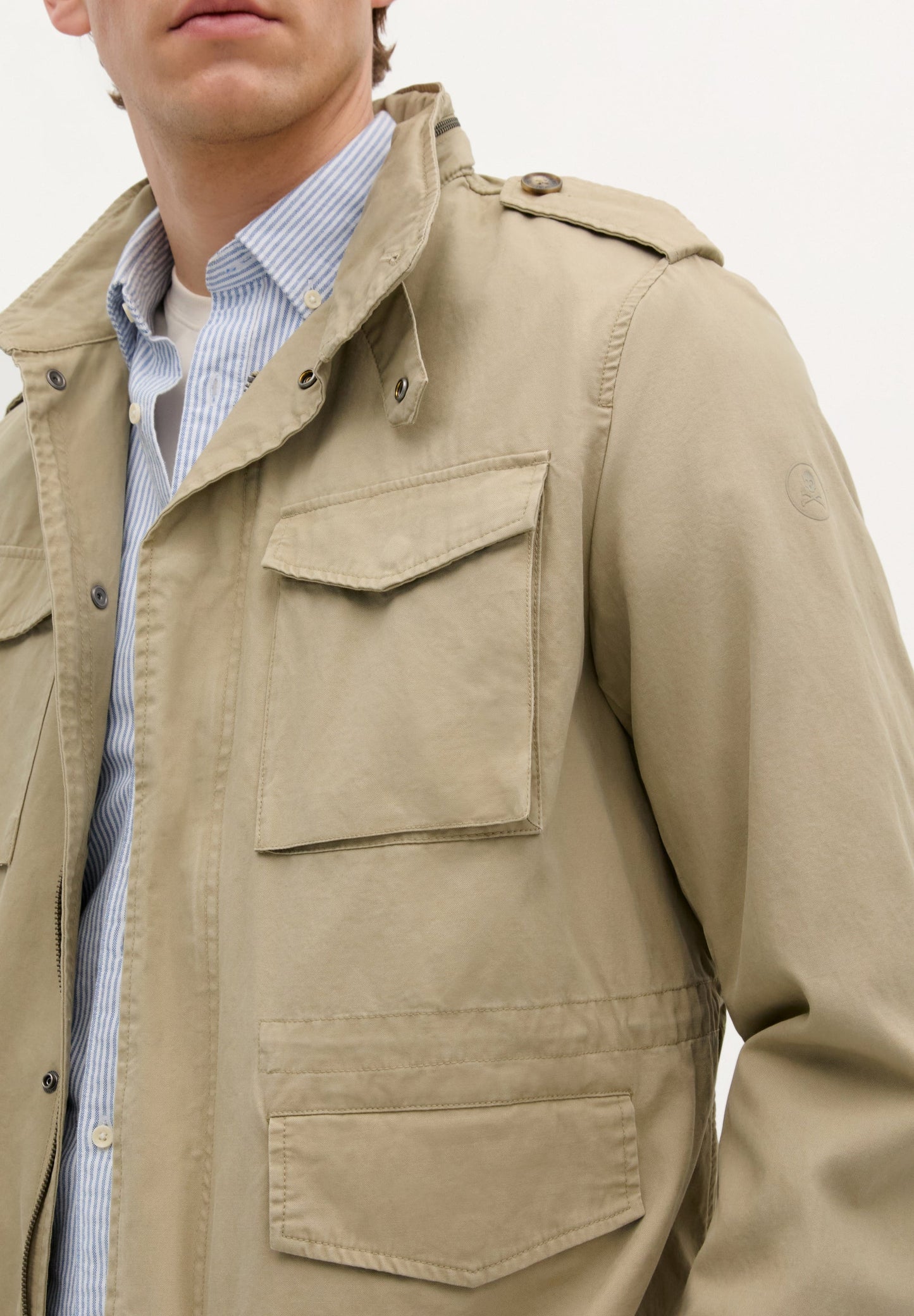 MILITARY JACKET WITH POCKETS