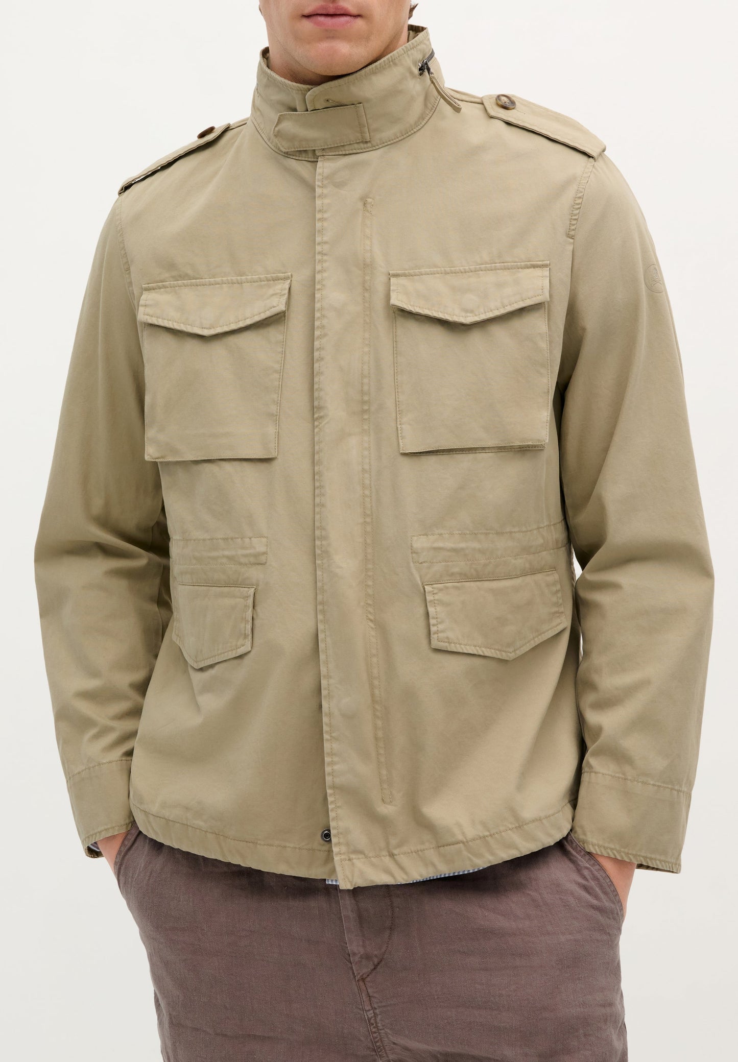 MILITARY JACKET WITH POCKETS