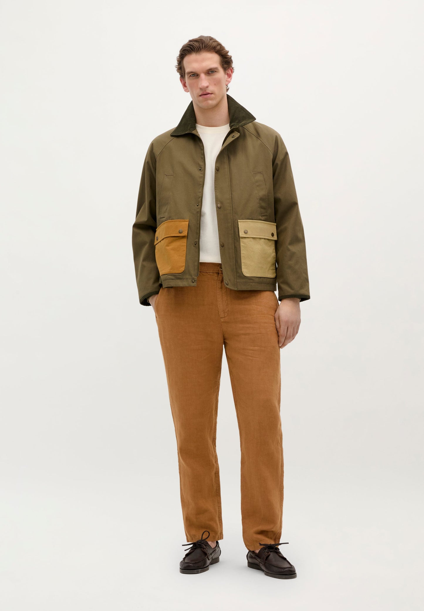 TWO-TONE PARKA WITH POCKETS