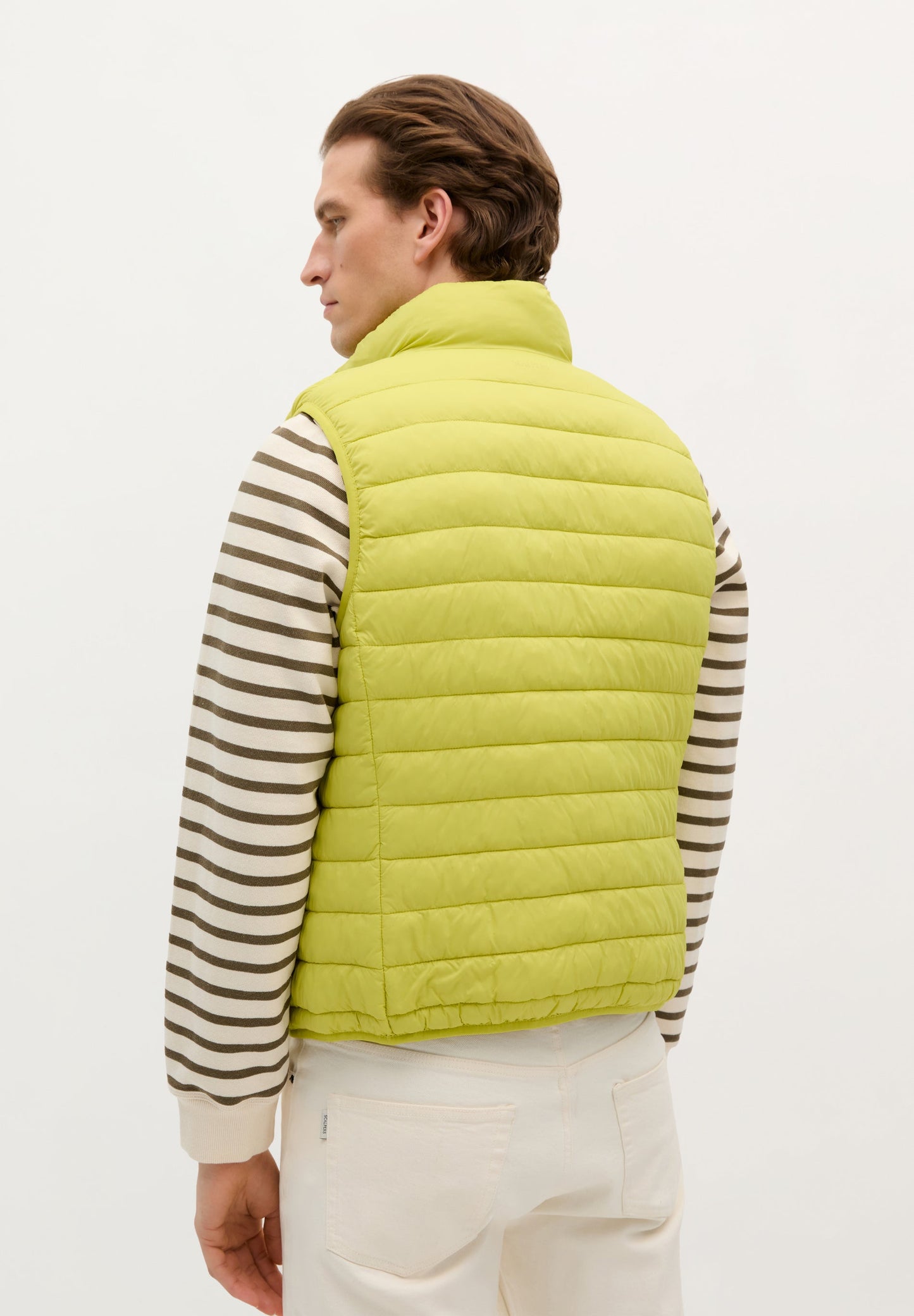 PUFFER GILET WITH SKULL PATCH