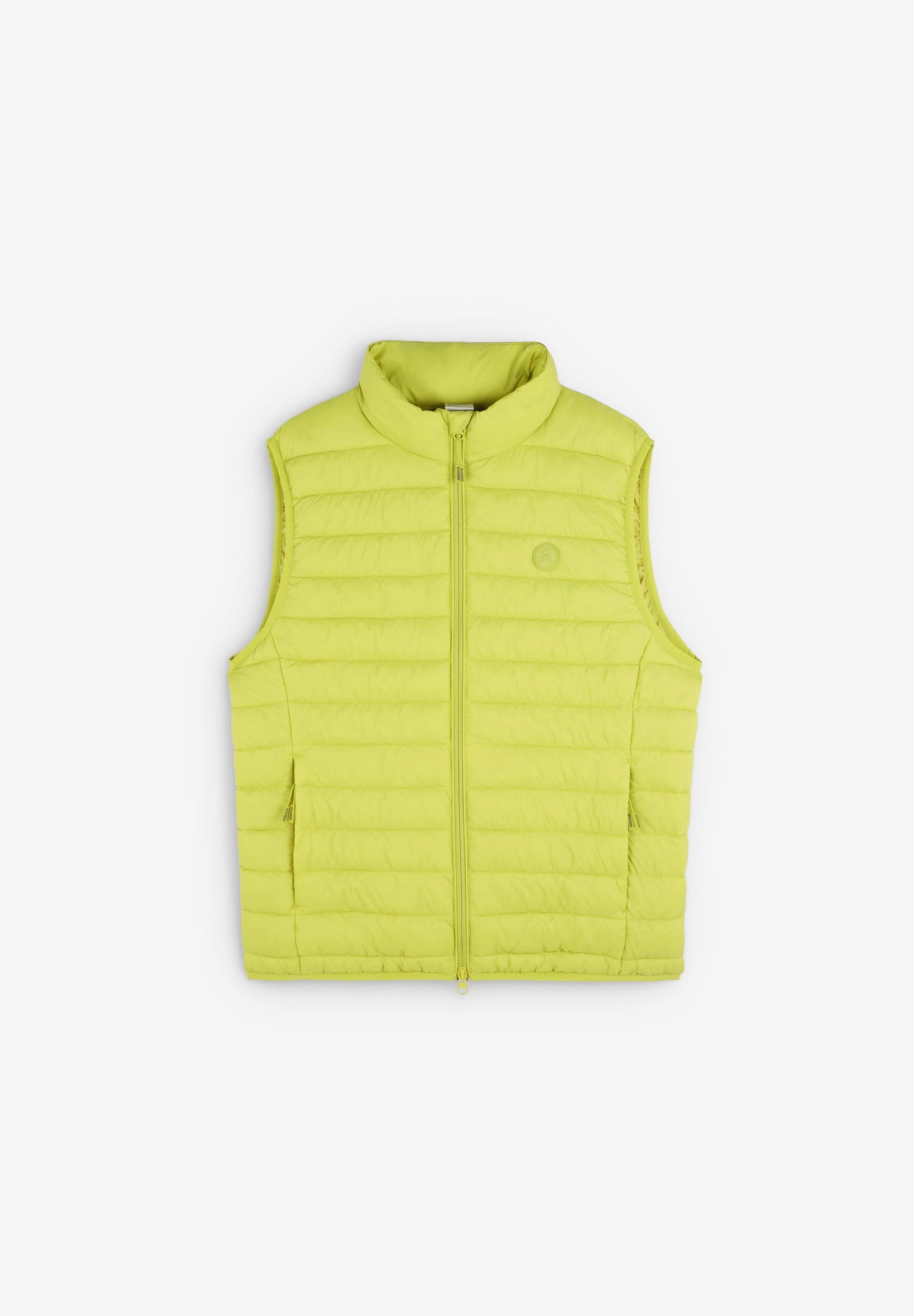 PUFFER GILET WITH SKULL PATCH