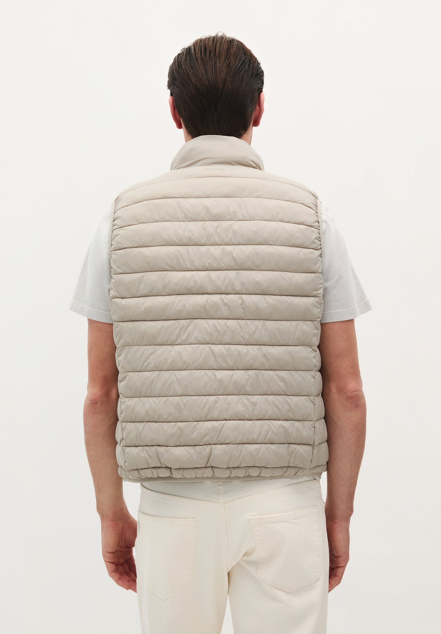 PUFFER GILET WITH SKULL PATCH