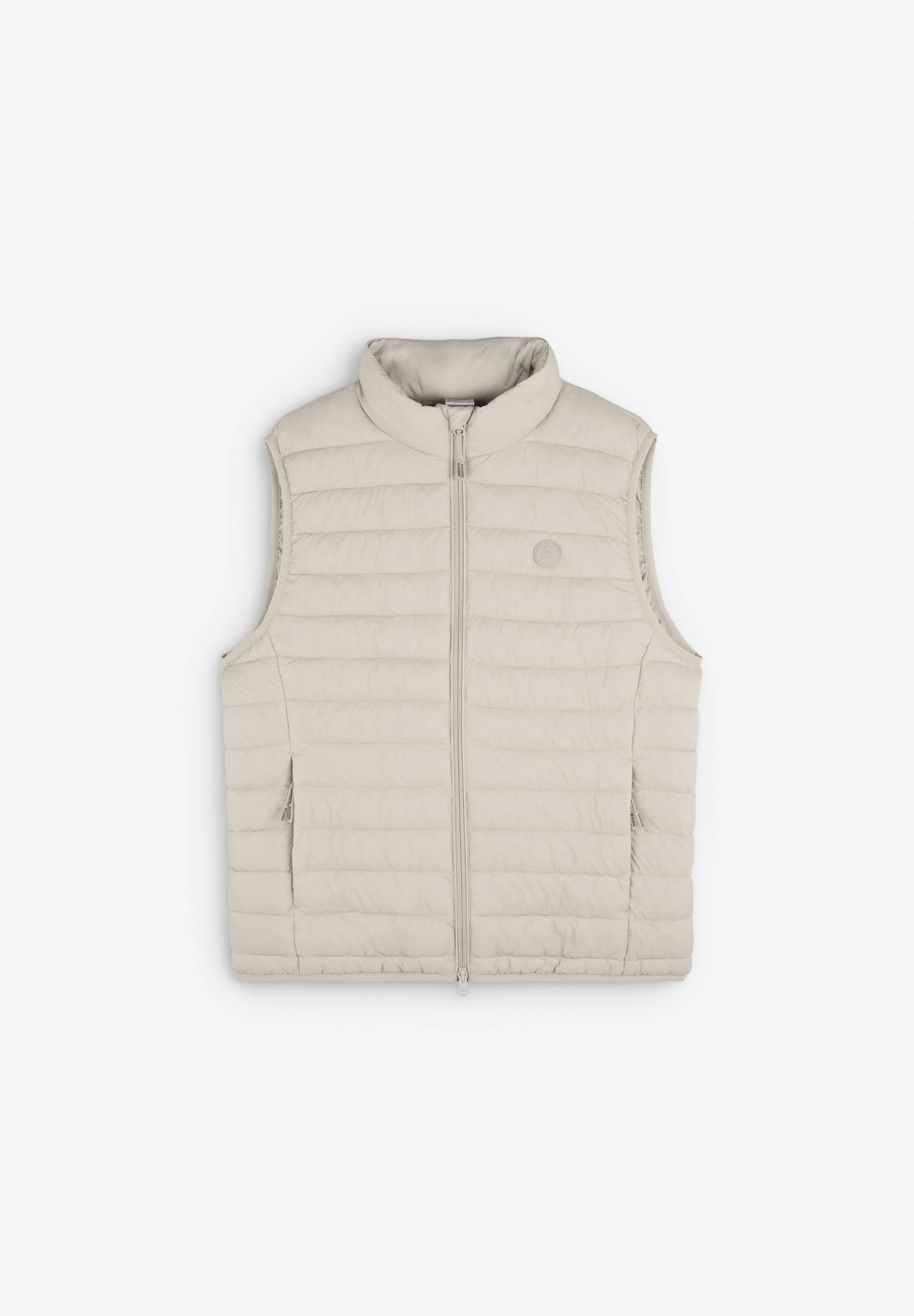 PUFFER GILET WITH SKULL PATCH