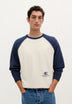 RAGLAN SLEEVE TWO-TONE SWEATSHIRT