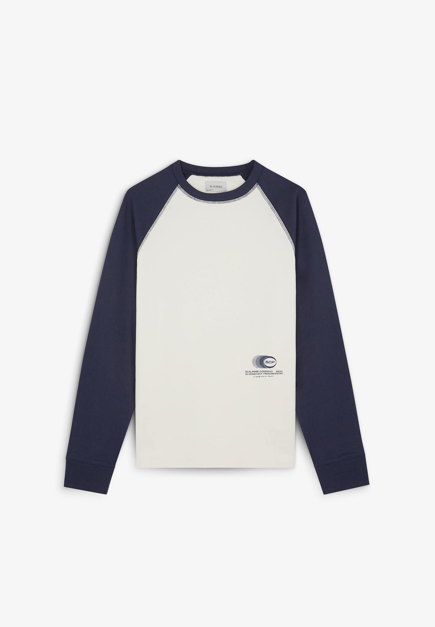 RAGLAN SLEEVE TWO-TONE SWEATSHIRT